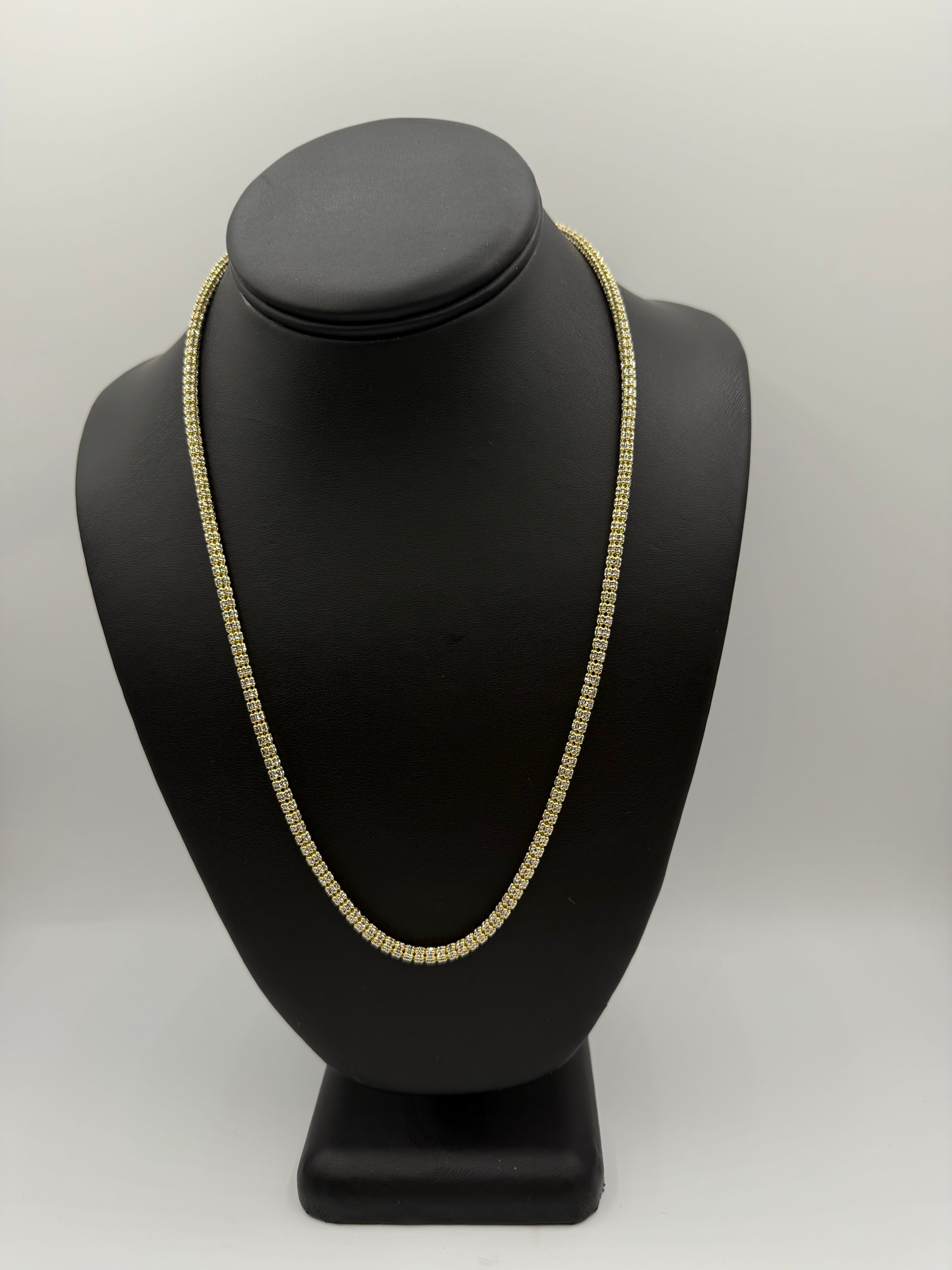 14k Moon Ice Chain