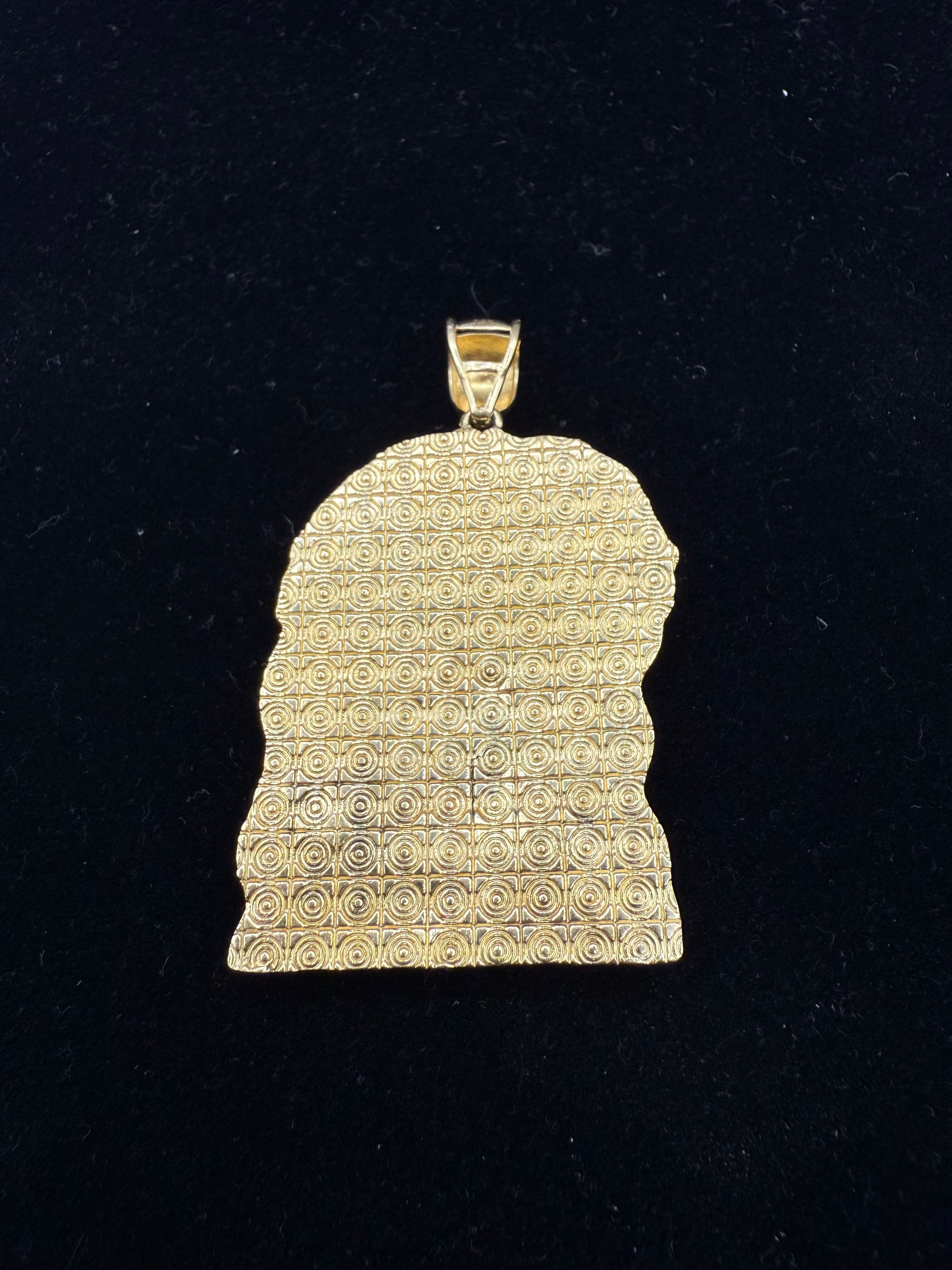 14k Jesus's Face Pendant