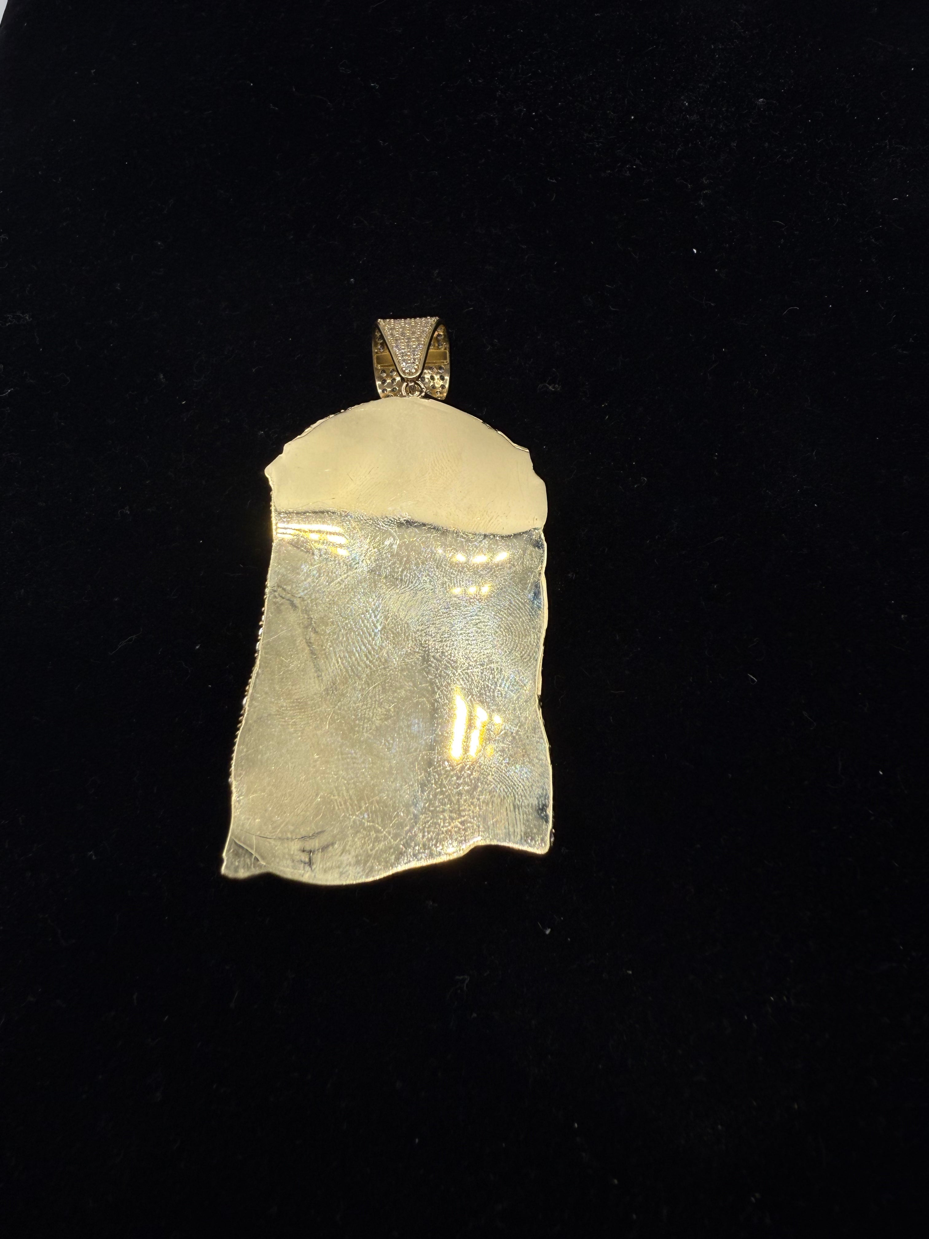 14k Jesus's Face Pendant