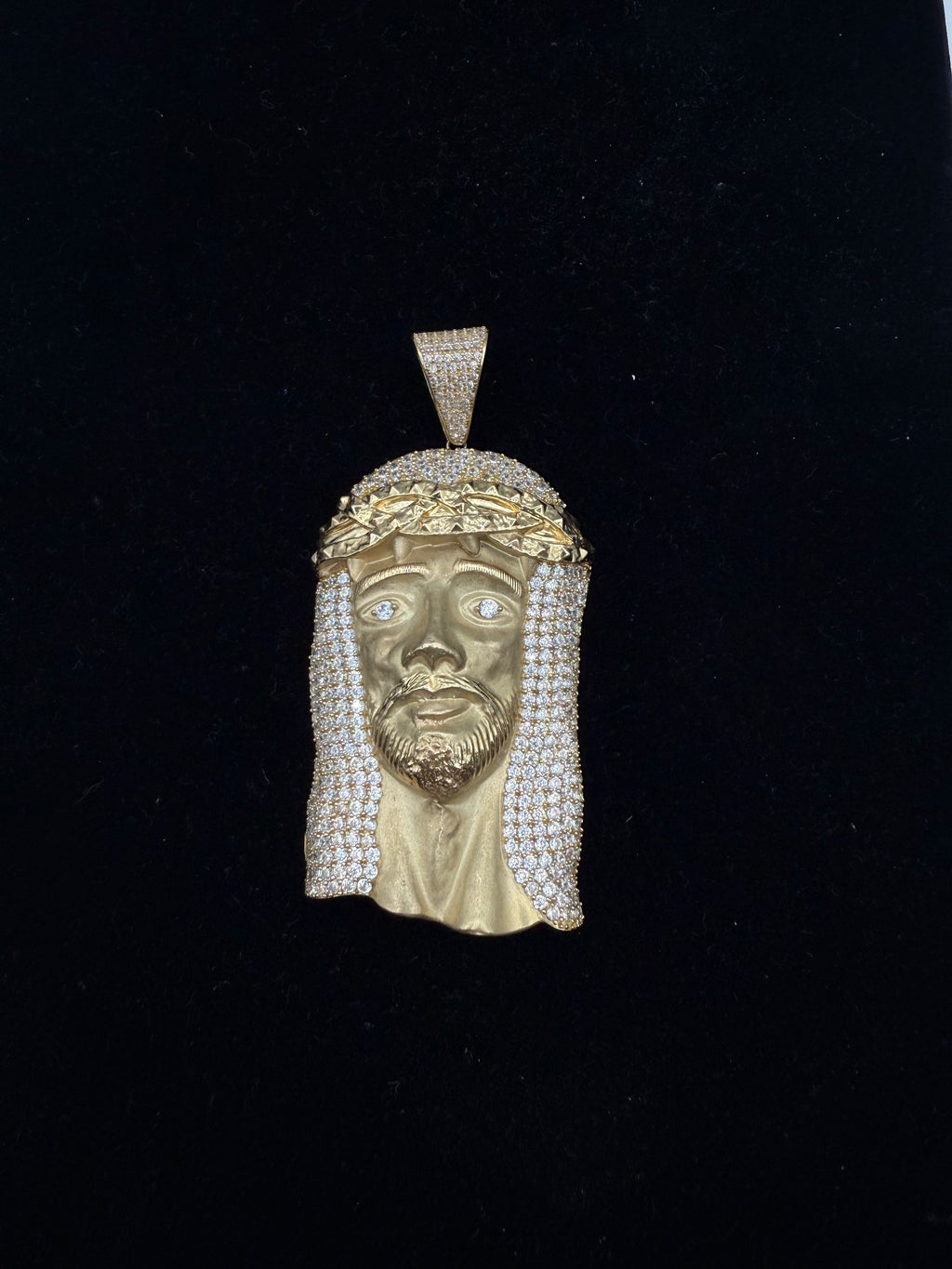 14k Jesus's Face Pendant