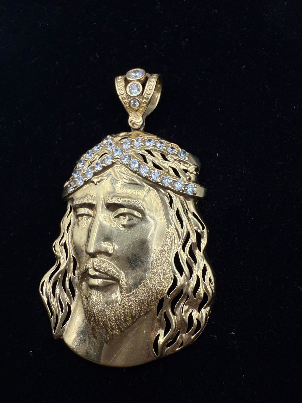 14k Jesus's Face Pendant