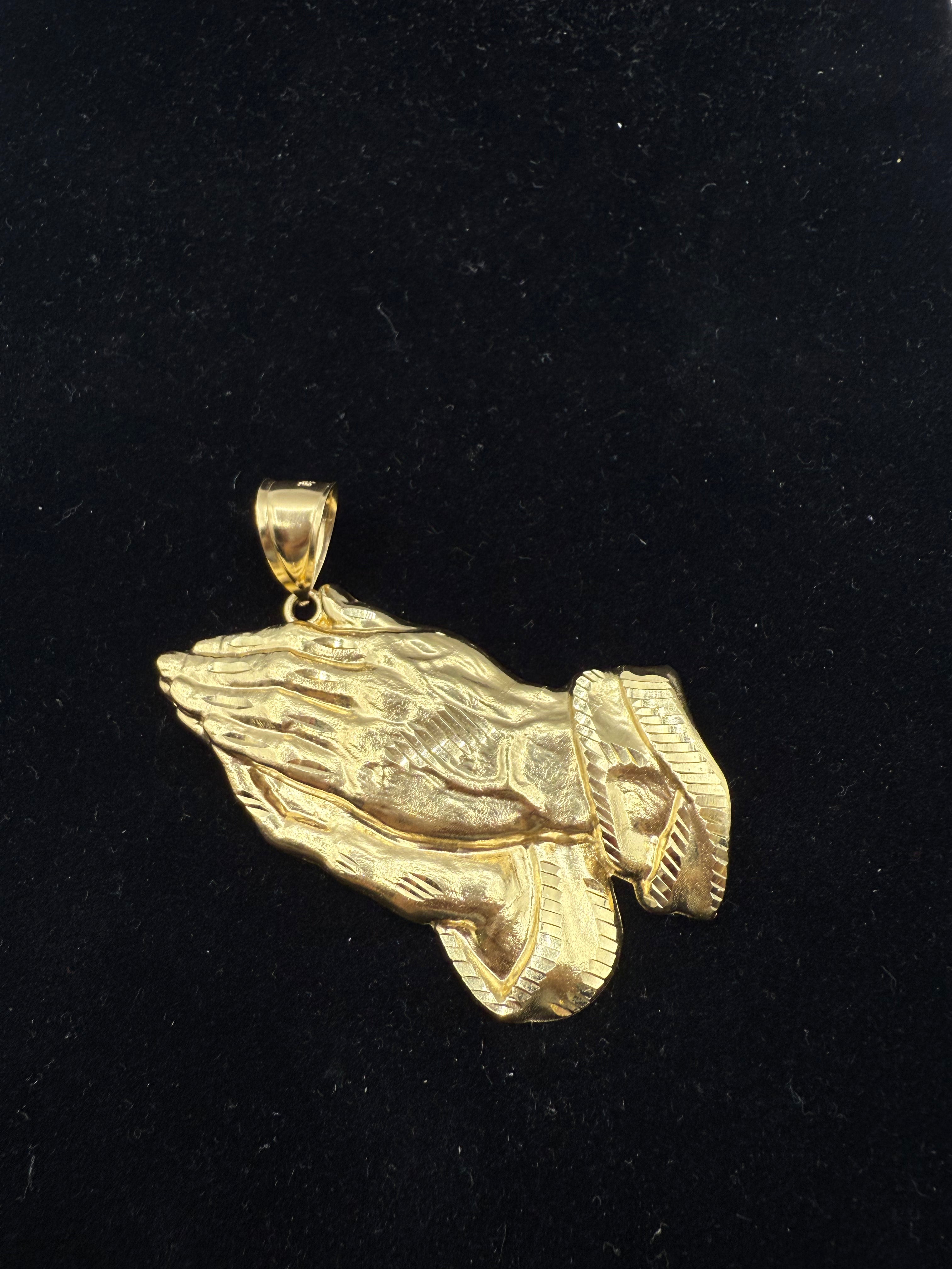 14k Praying Hand's Pendant