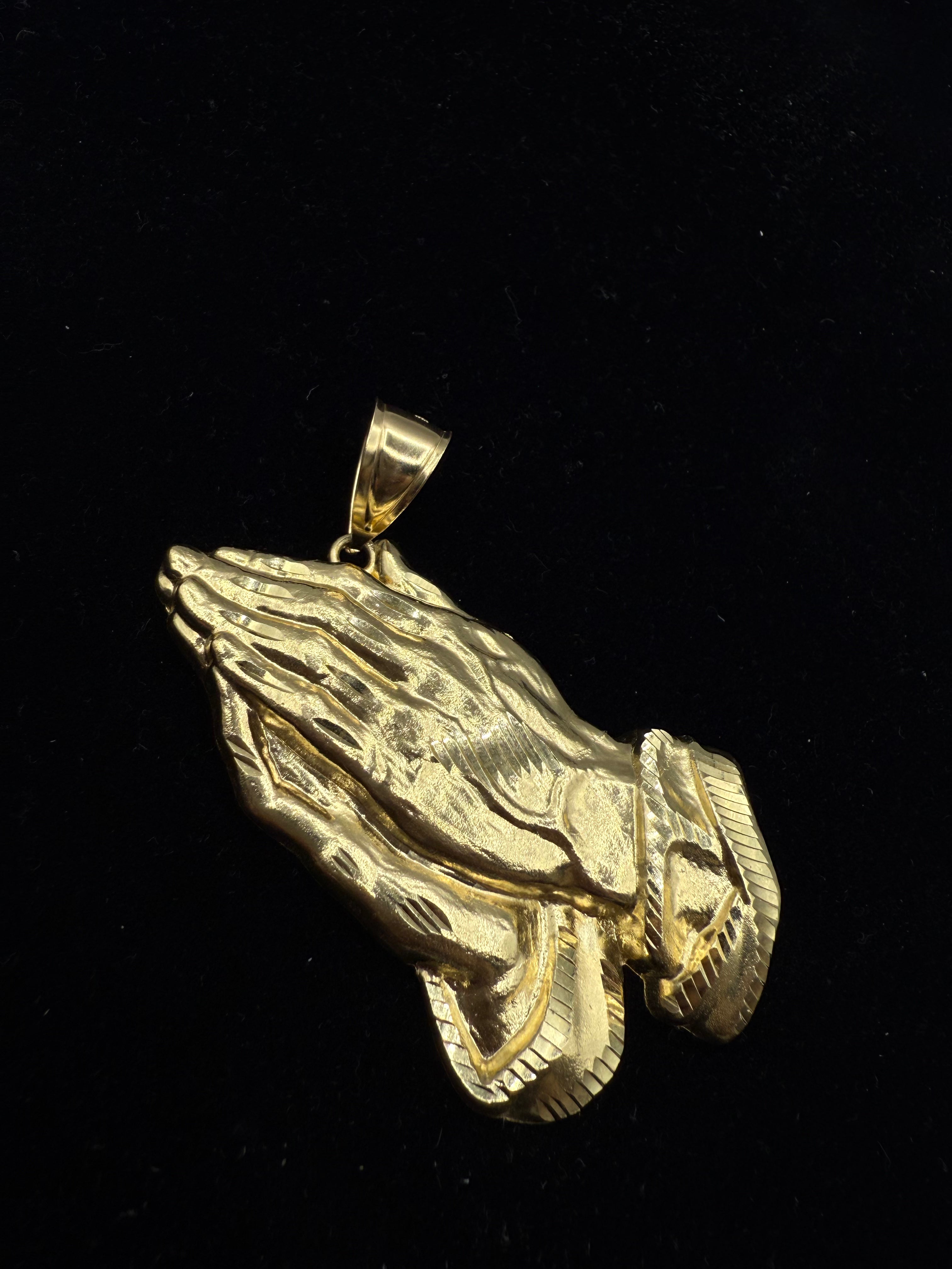 14k Praying Hand's Pendant