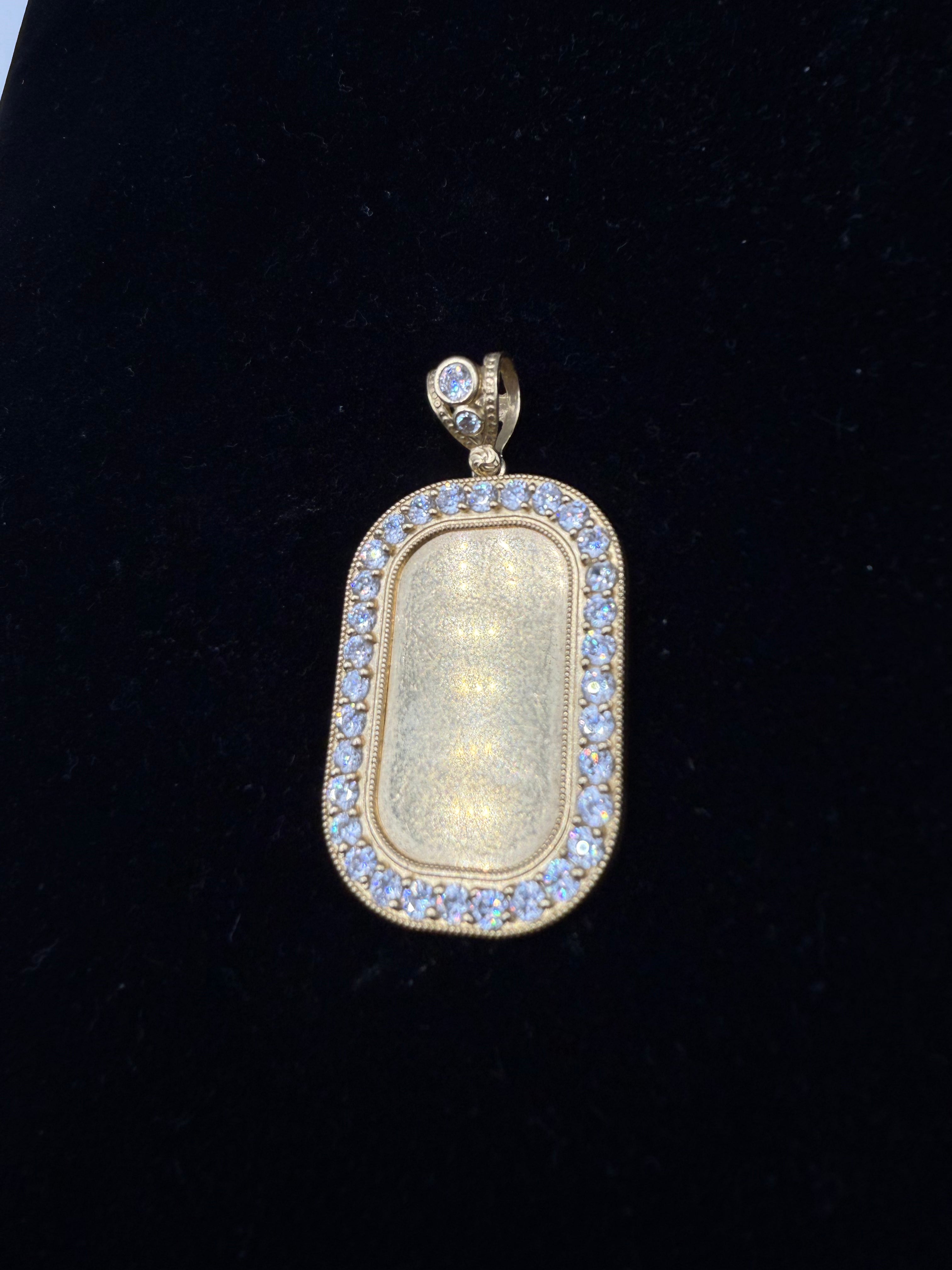 14k Picture Pendant