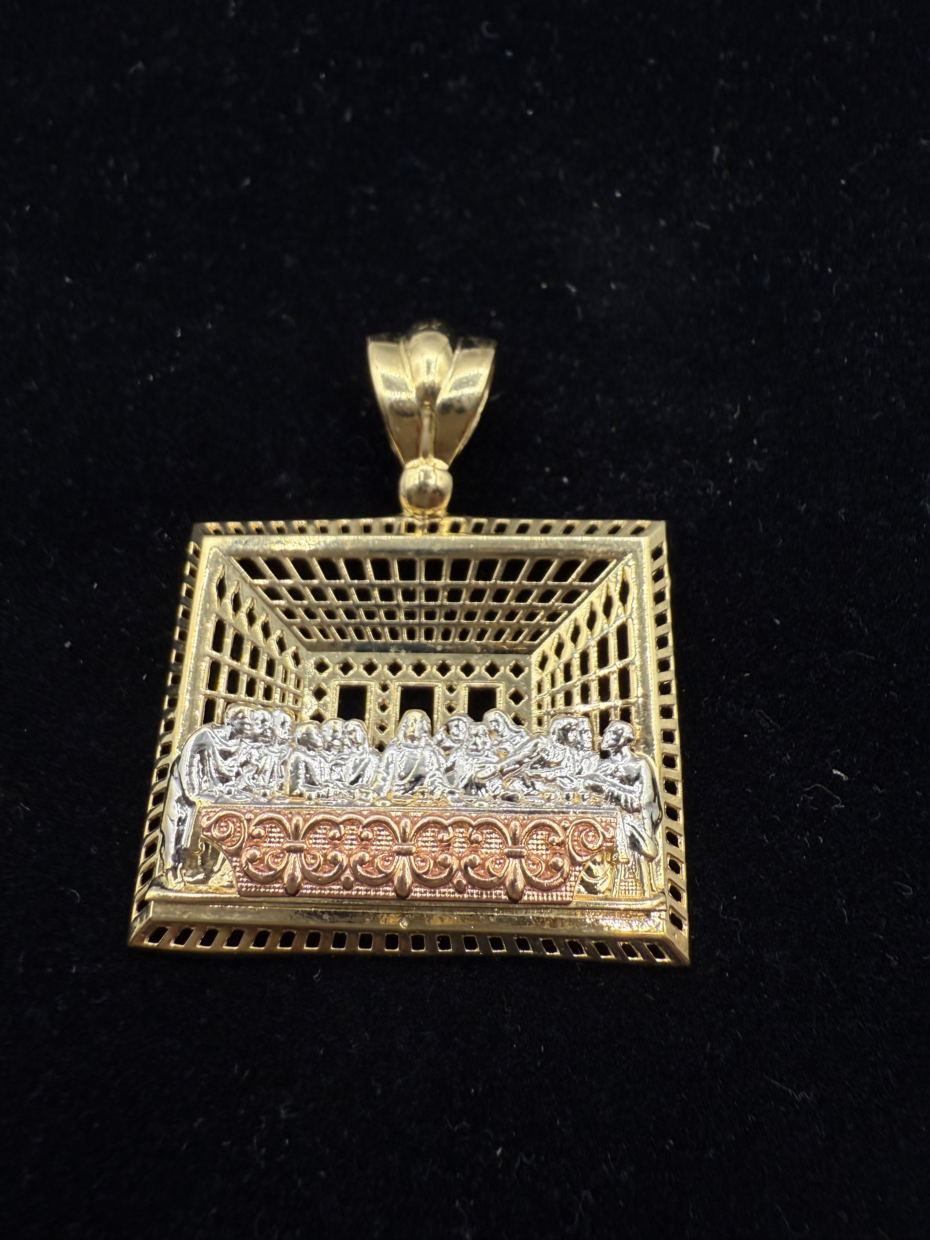 14k Santa Cena Medalla