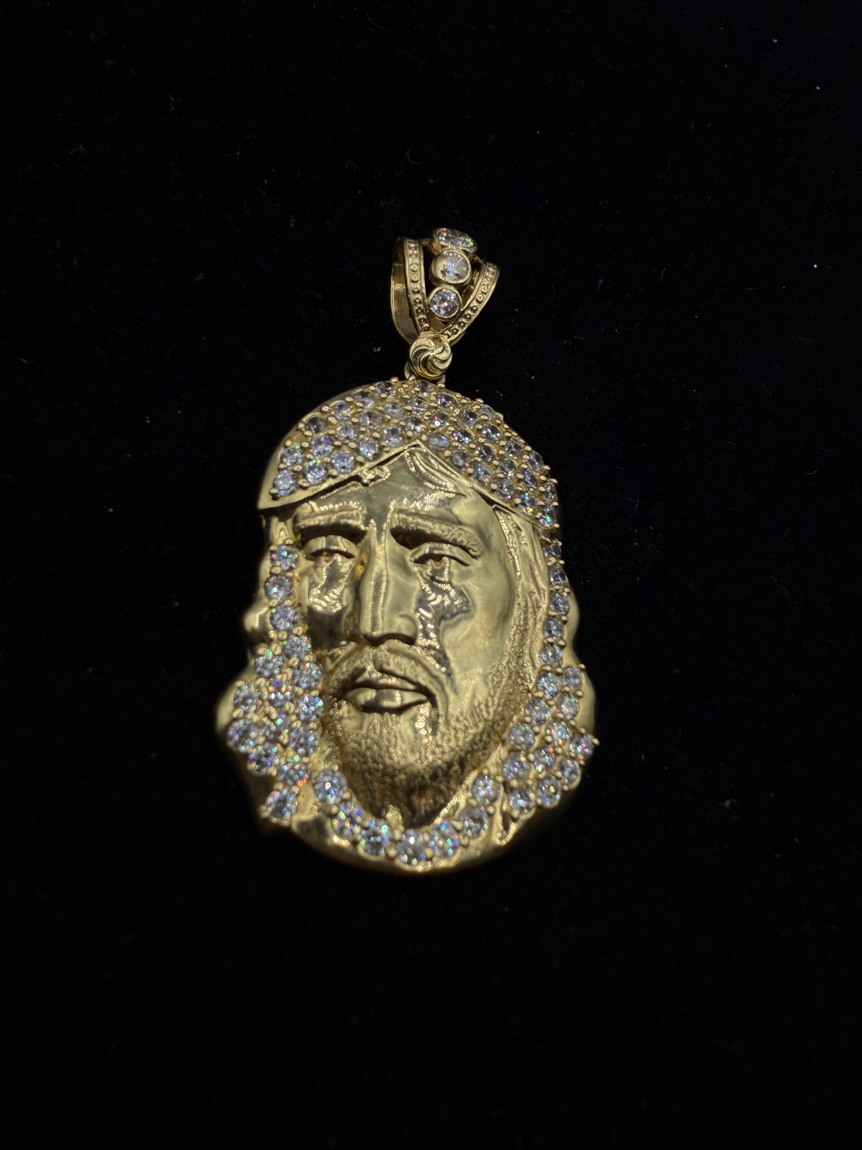 14k Jesus' face Pendant