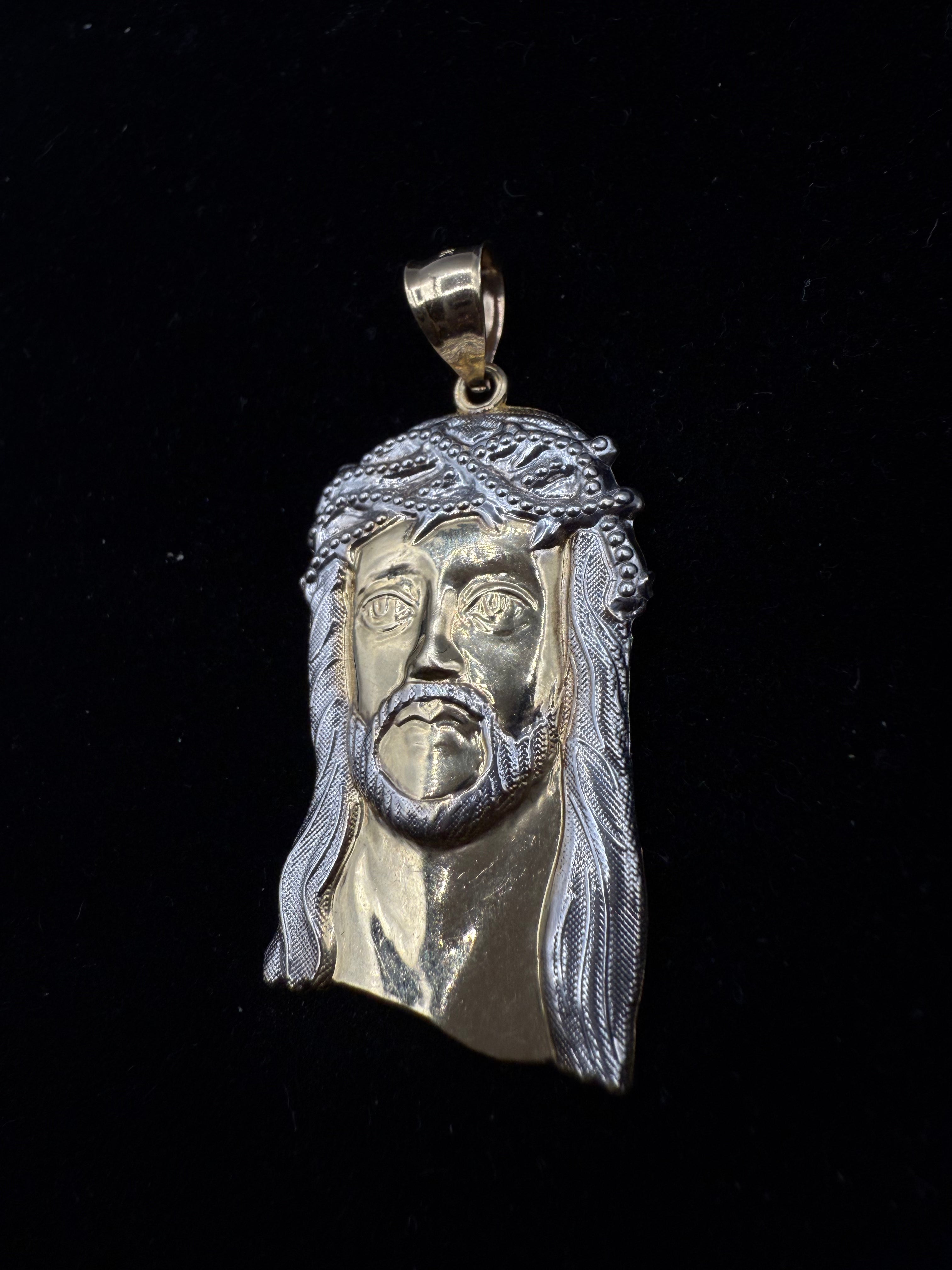 14k Jesus's Face Pendant