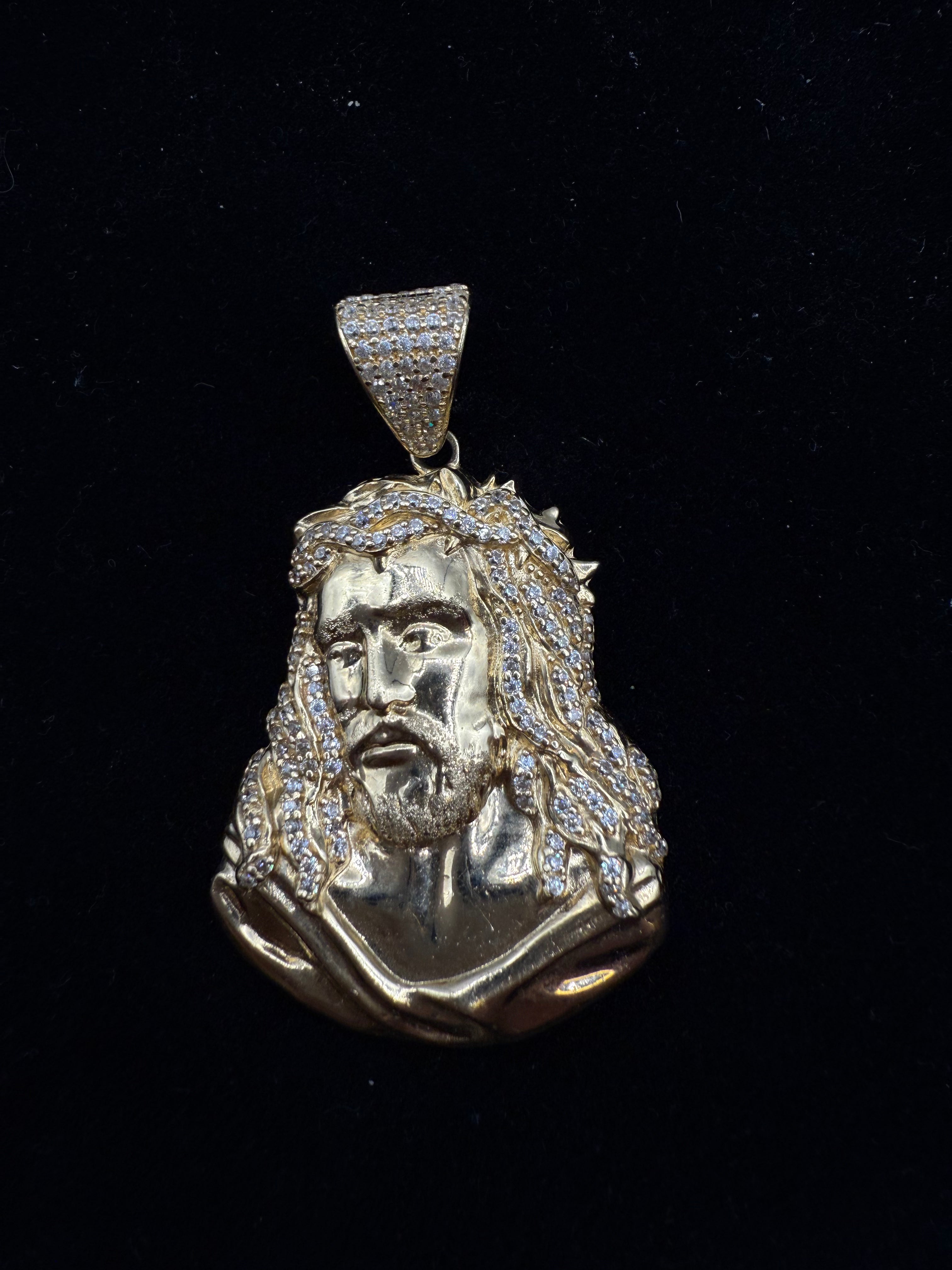 14k Jesus's Face Medalla