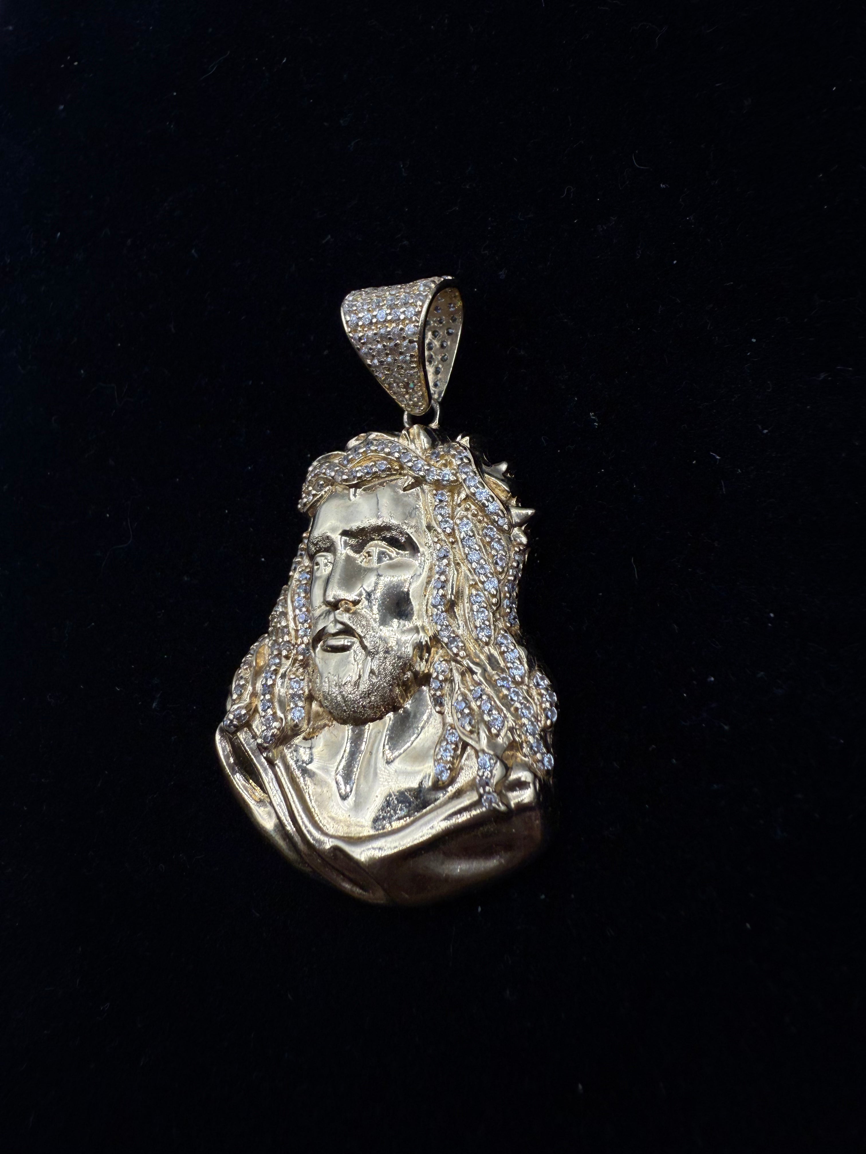 14k Jesus's Face Medalla