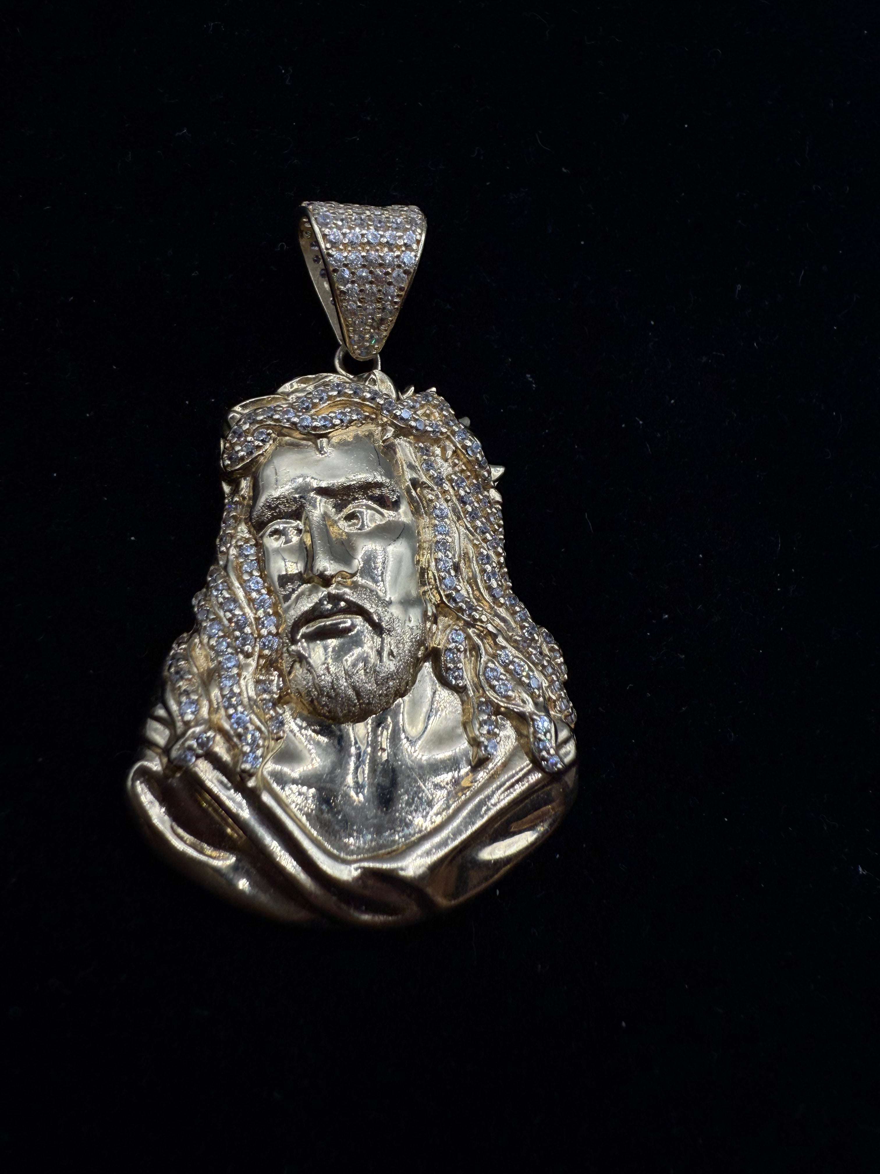 14k Jesus's Face Medalla