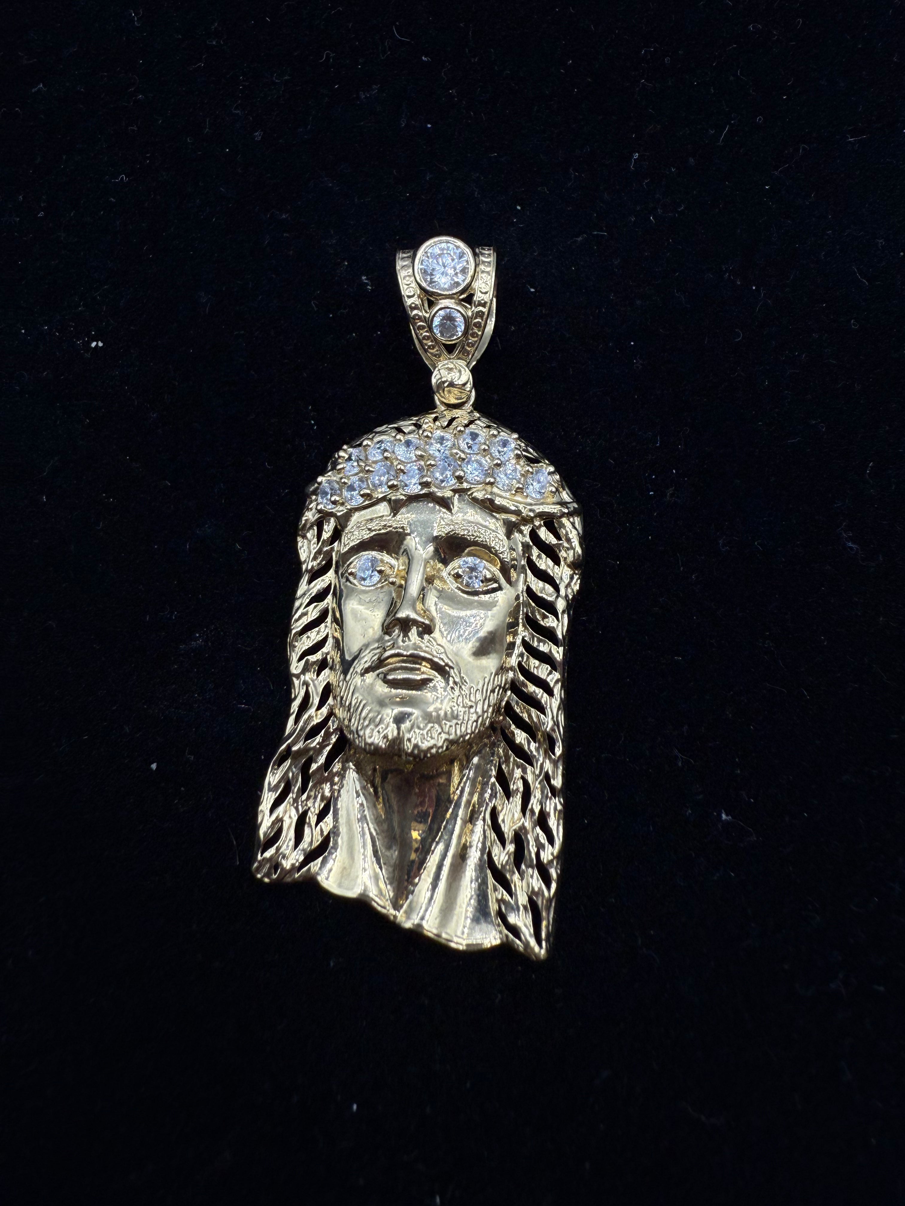14k Jesus's Face Medalla