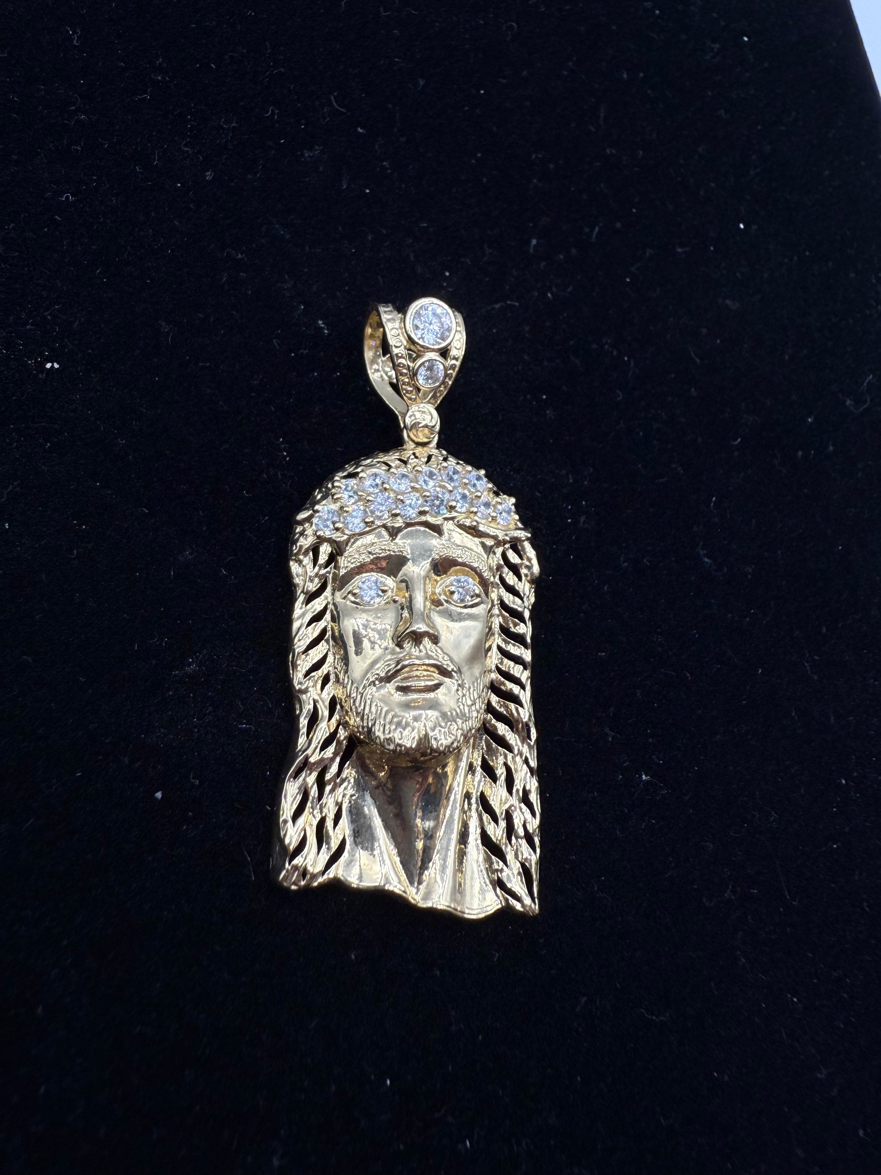 14k Jesus's Face Medalla