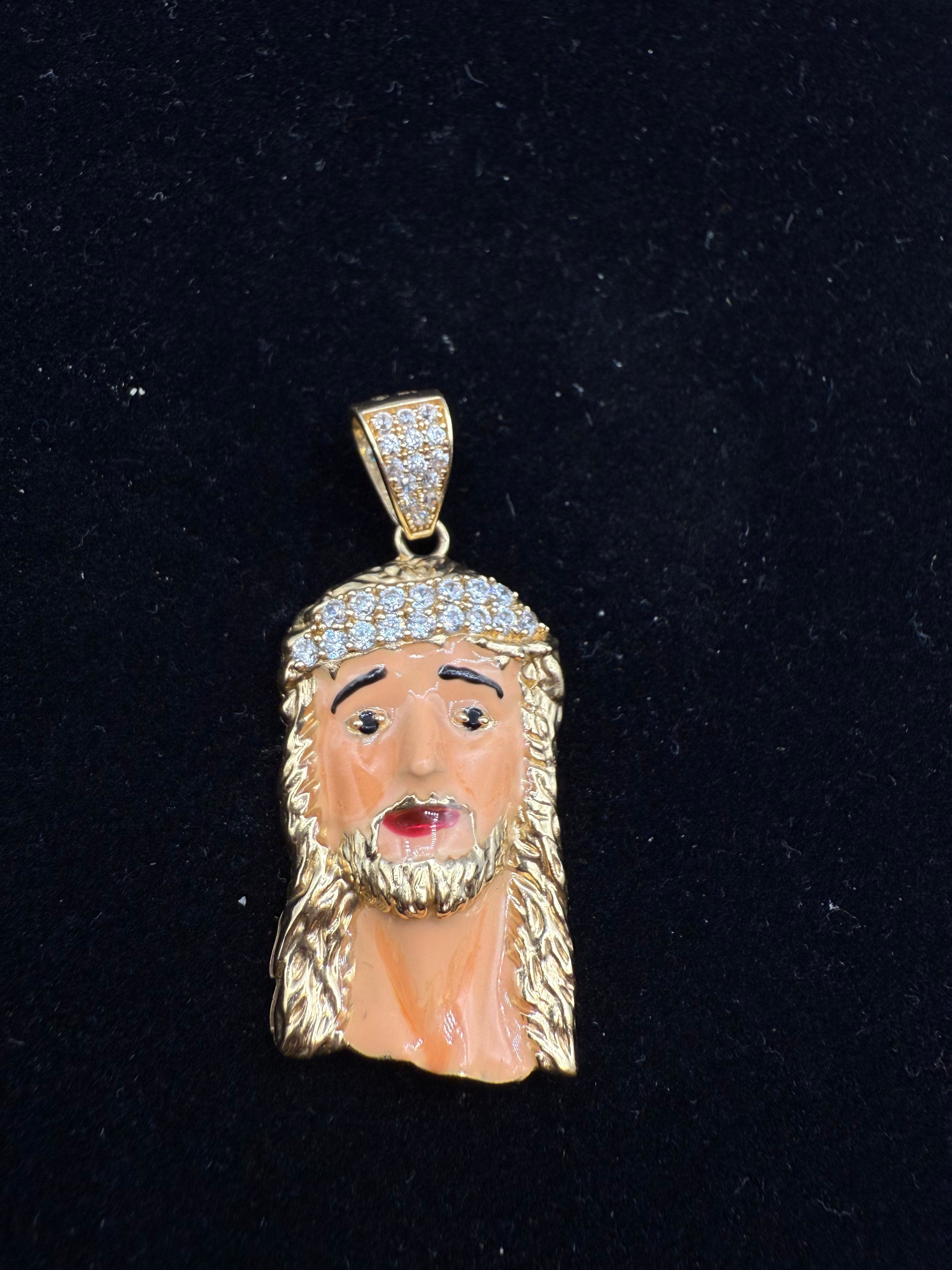 14k Jesus's Face Medalla