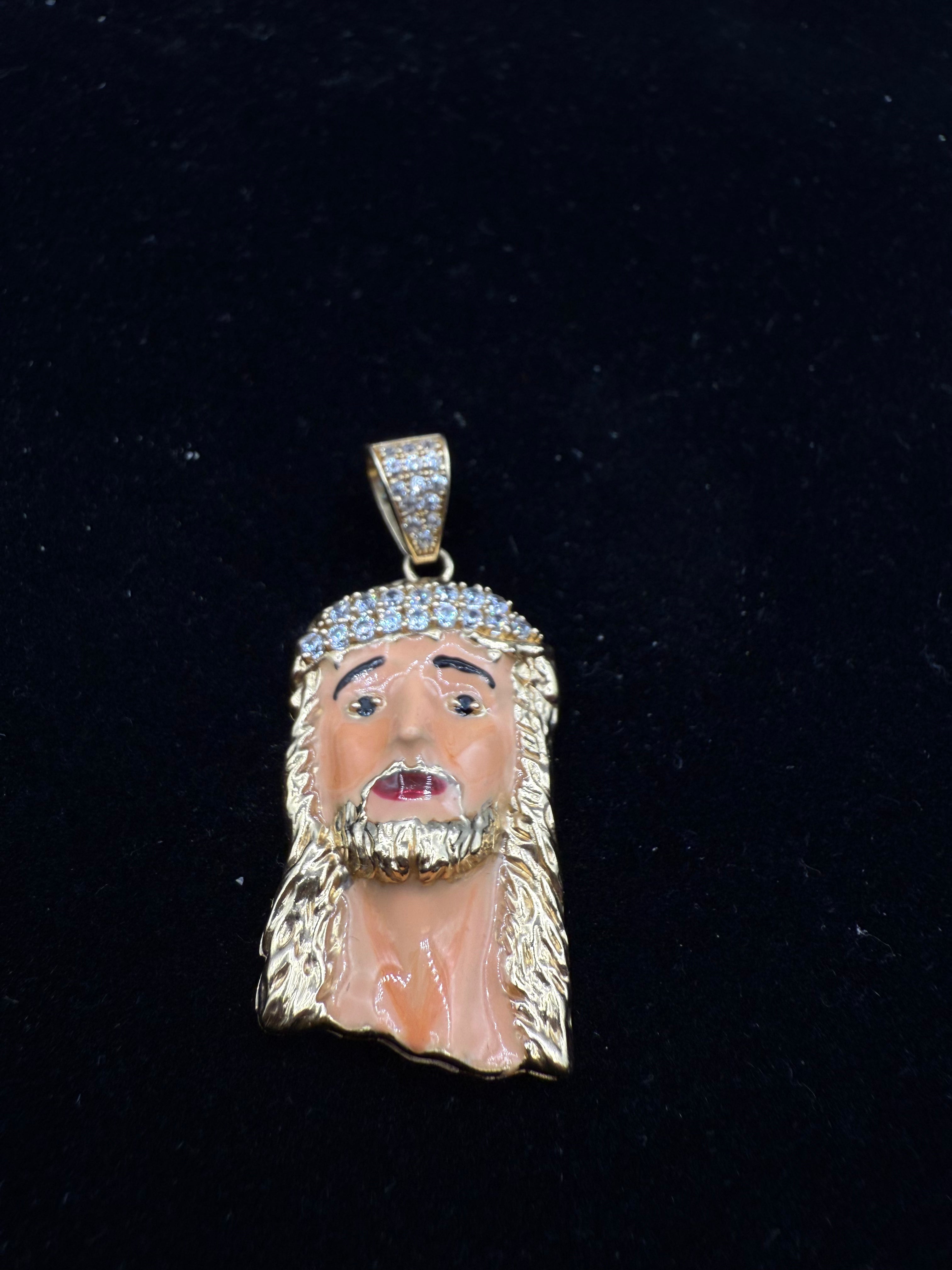 14k Jesus's Face Medalla