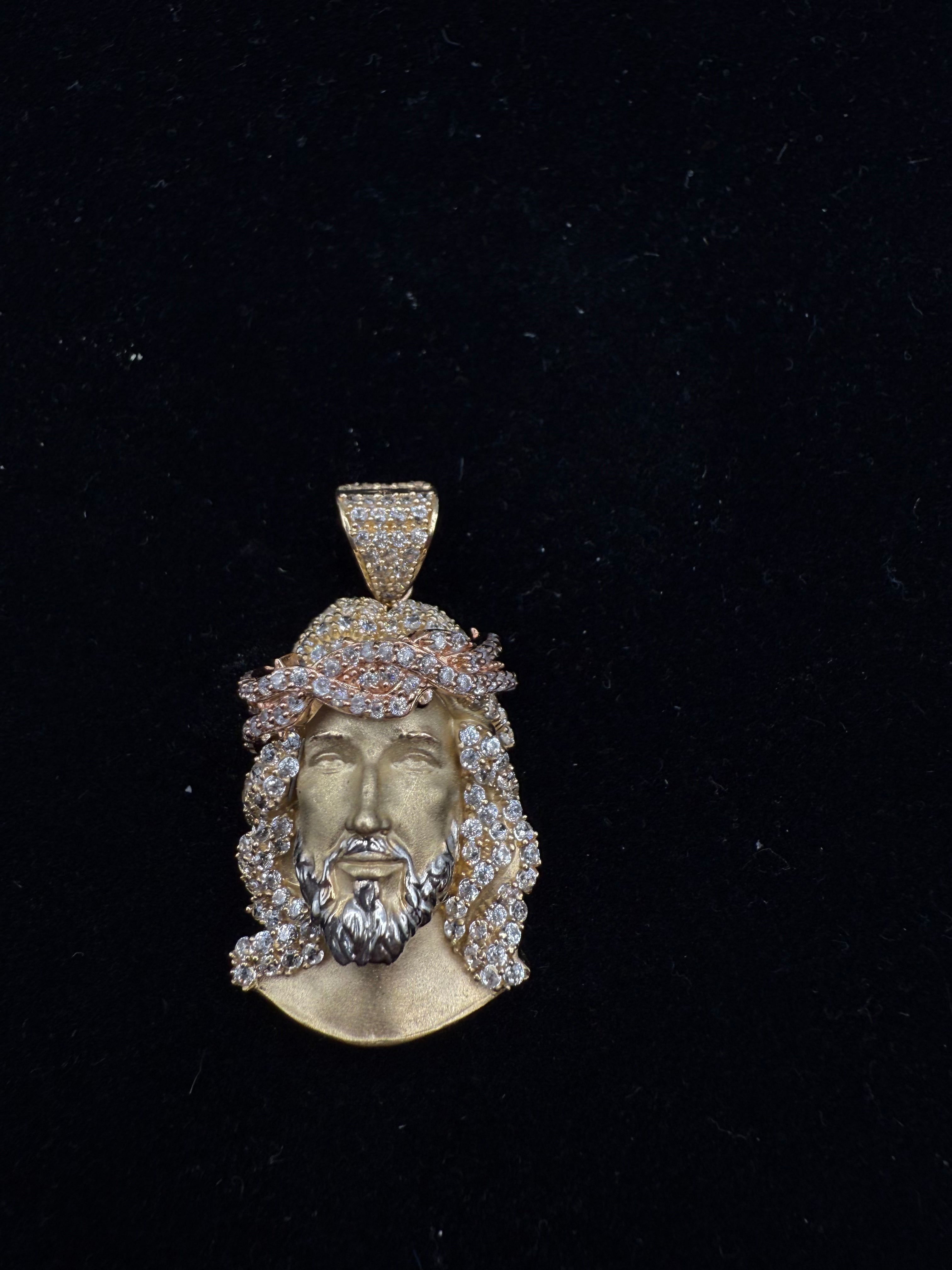 14k Jesus's Face Medalla