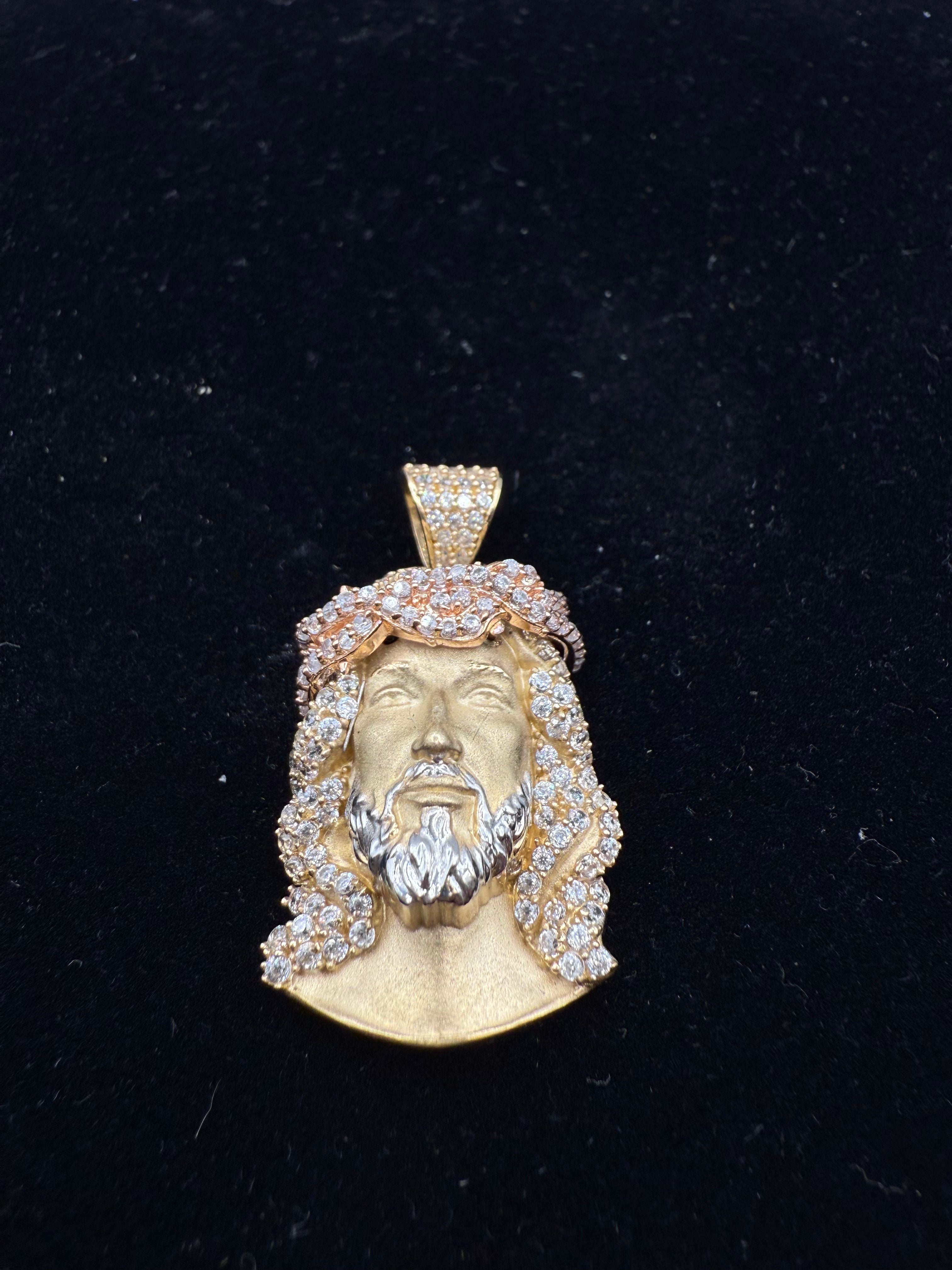 14k Jesus's Face Medalla
