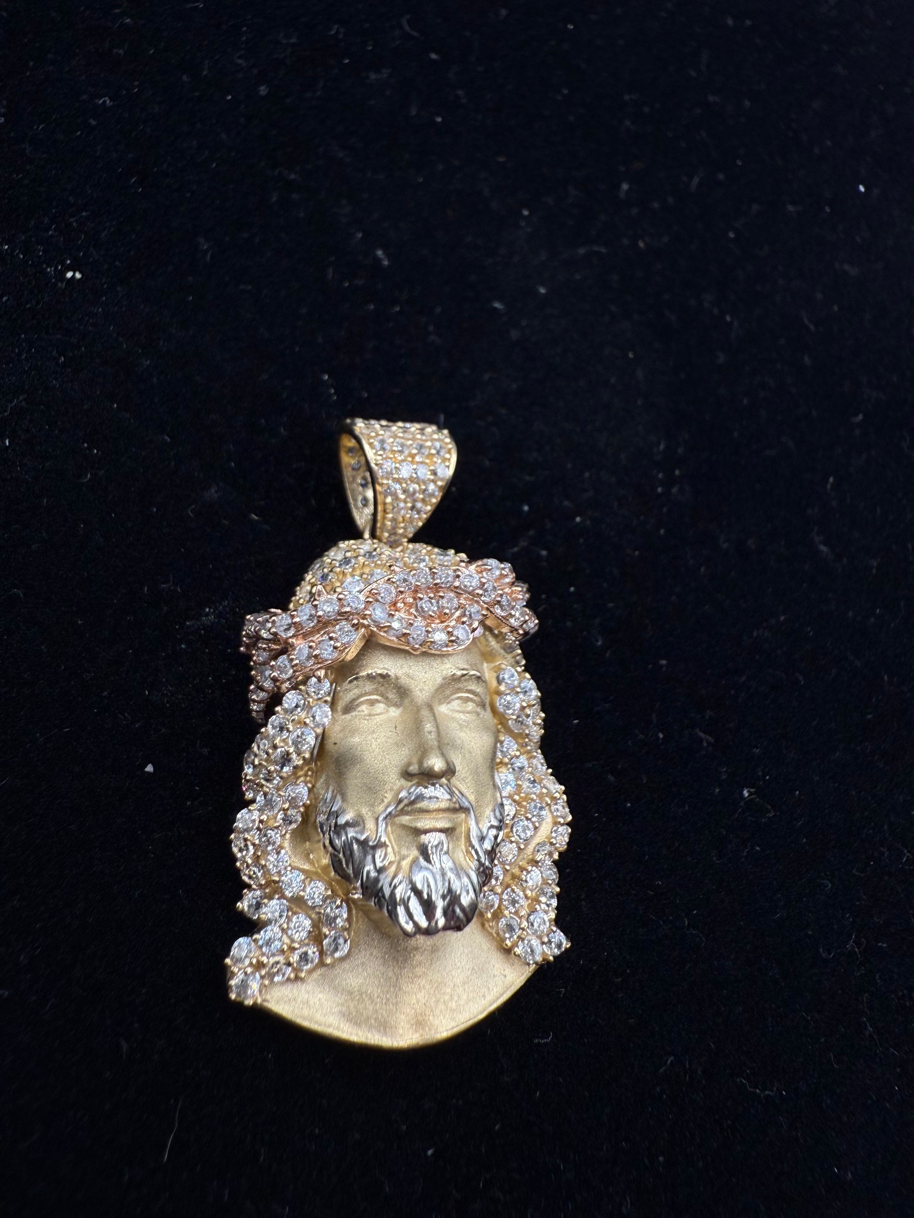 14k Jesus's Face Medalla