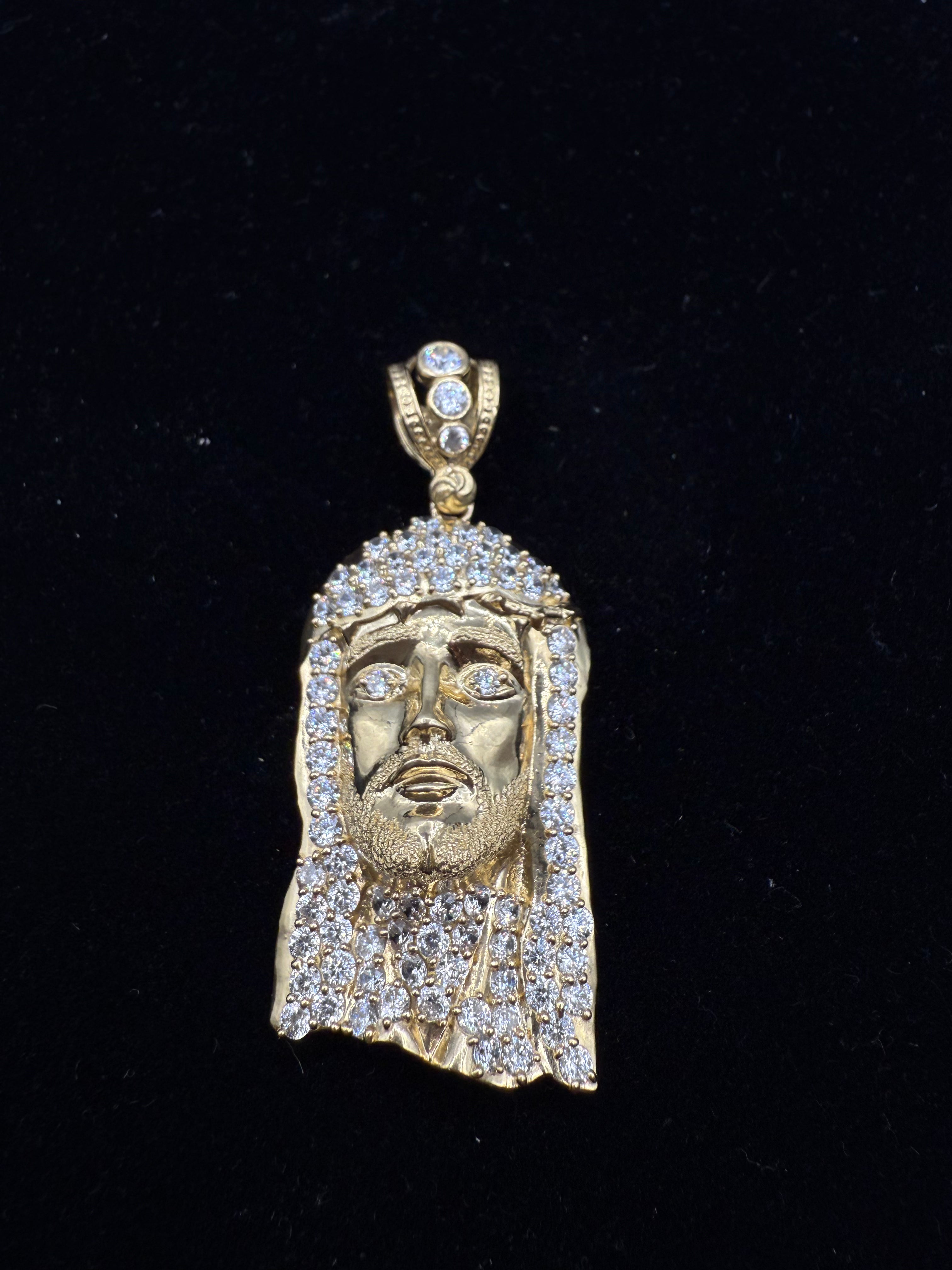 14k Jesus's Face Medalla