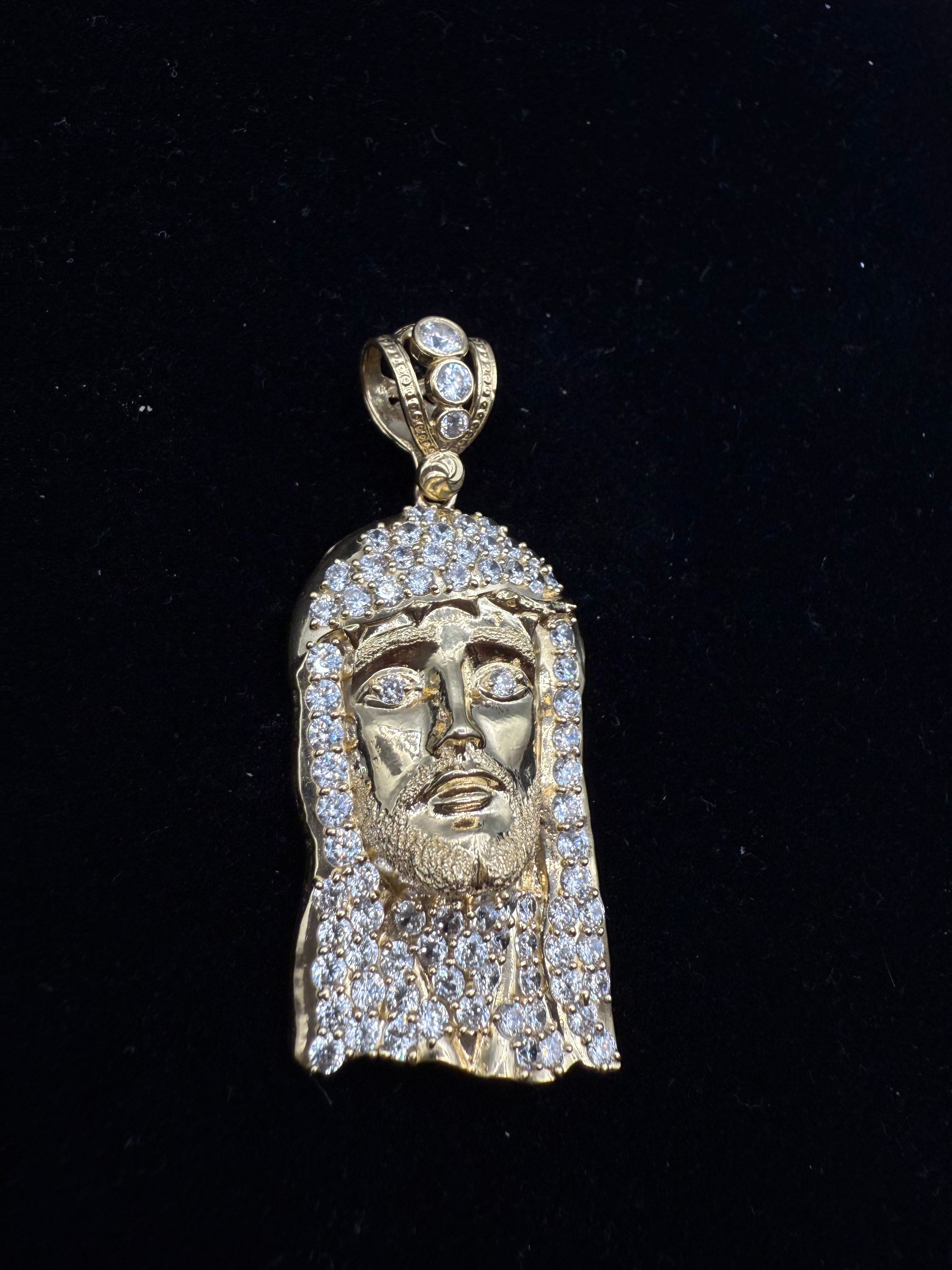 14k Jesus's Face Medalla