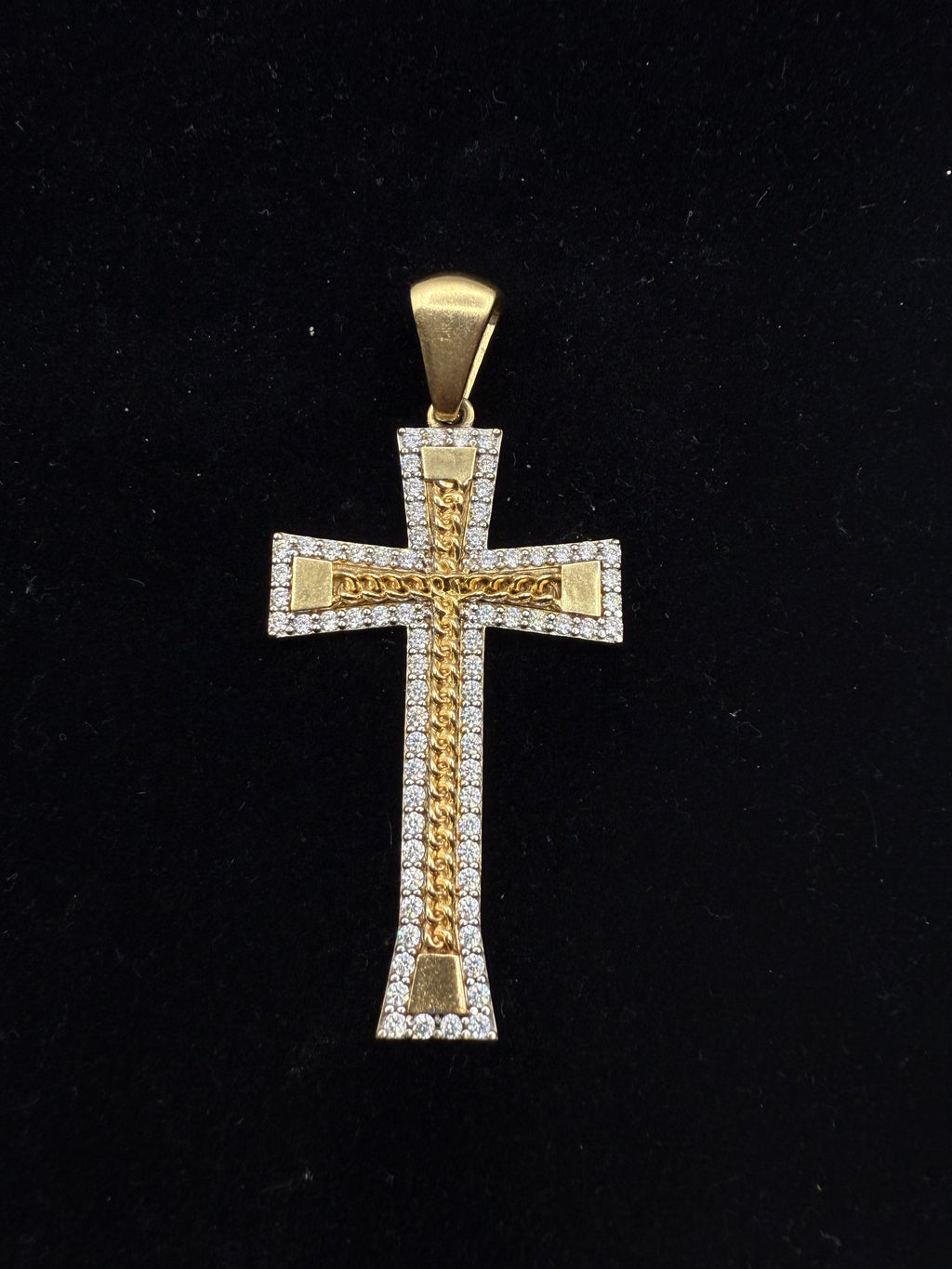 14k Medalla de Cruz