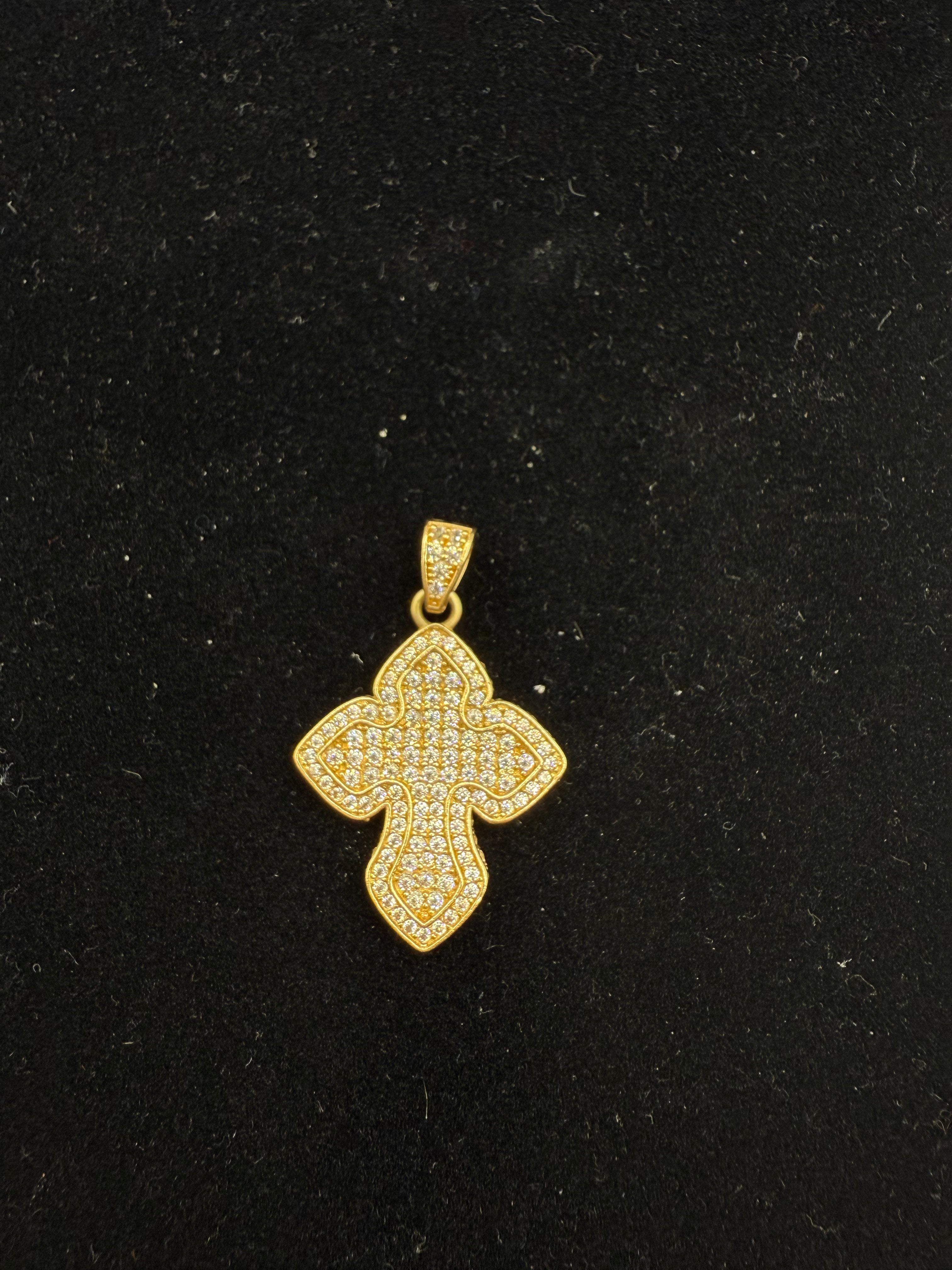 14k Medalla de Cruz