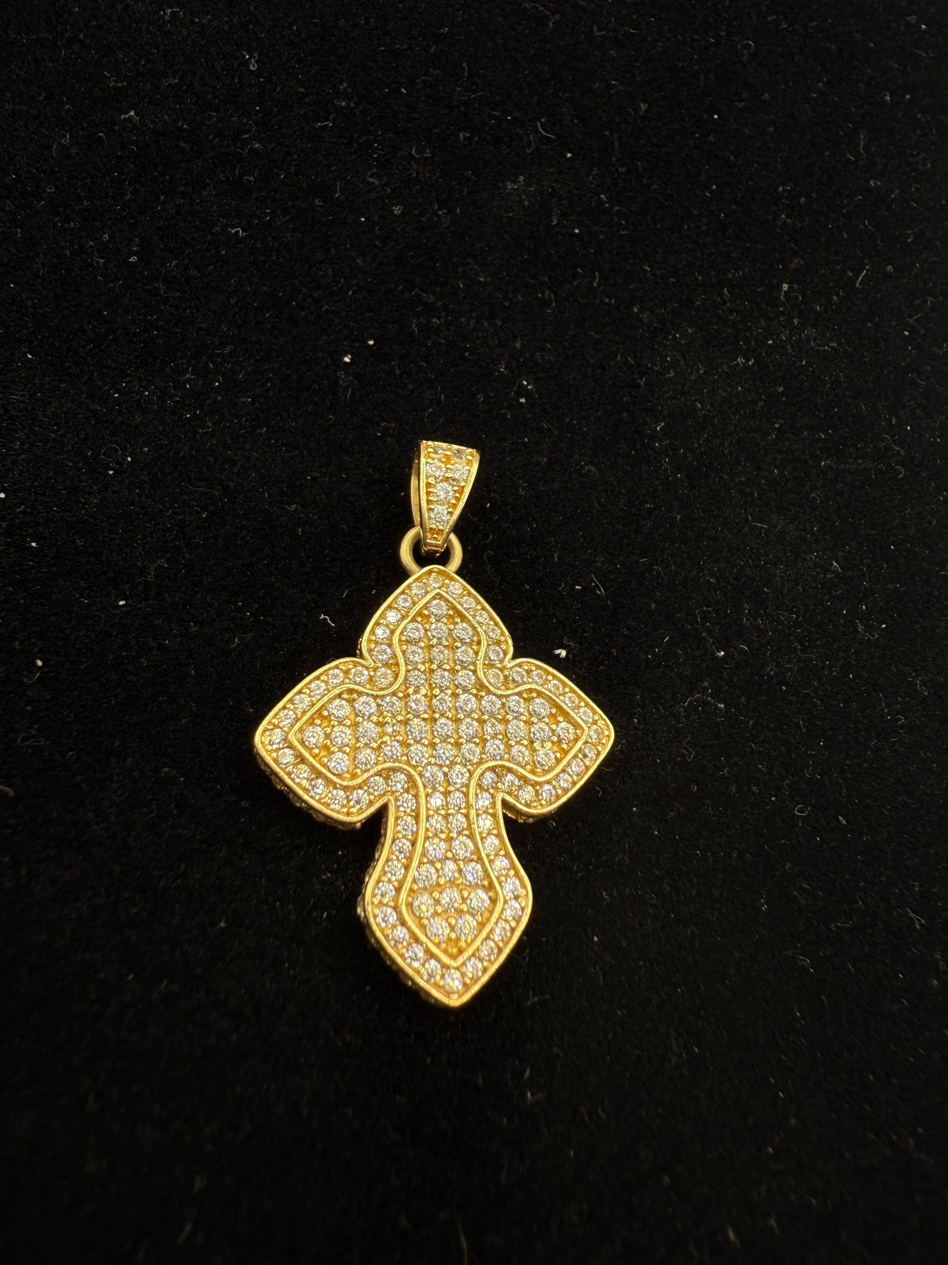 14k Medalla de Cruz
