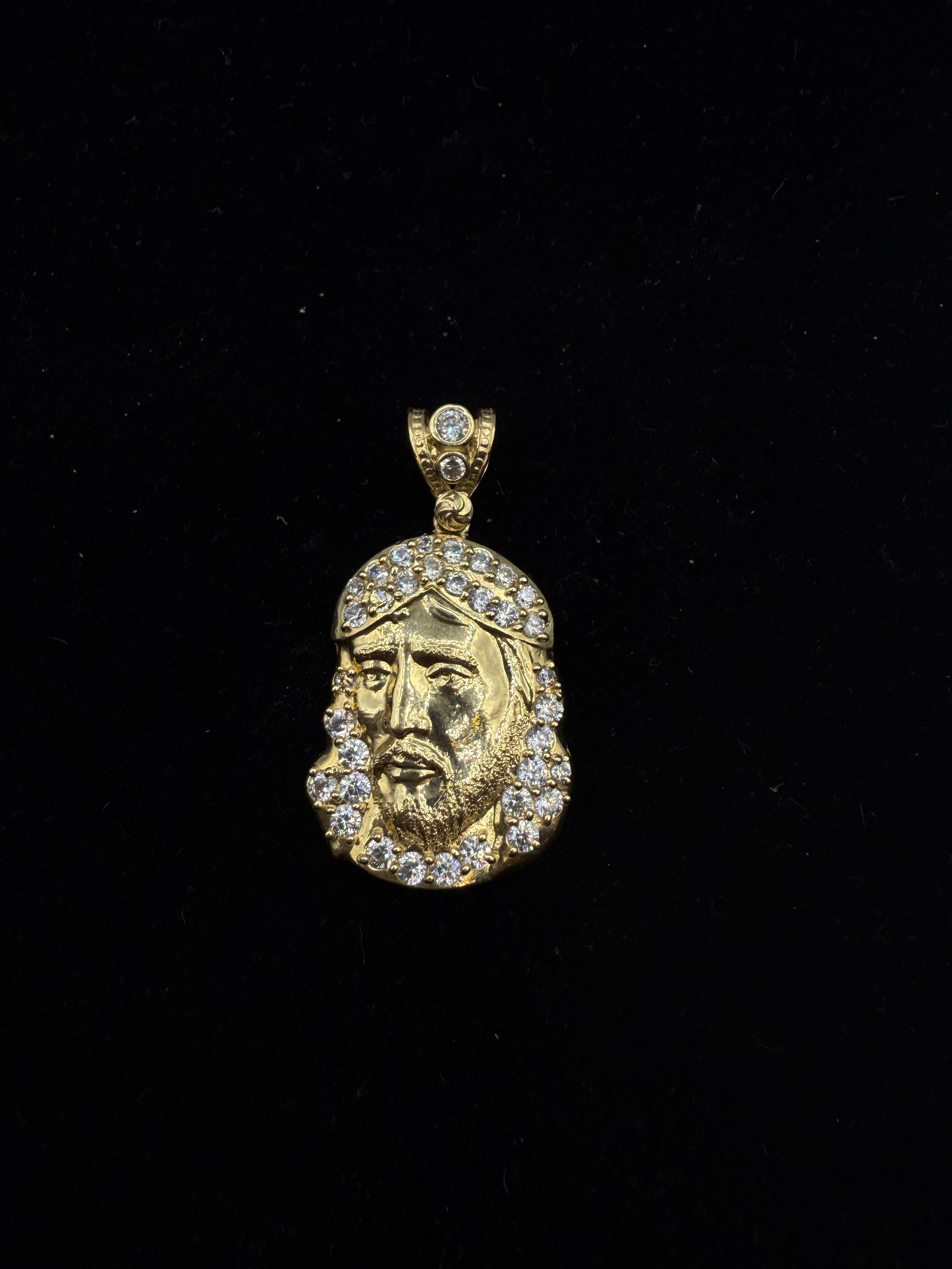 14k Jesus's Face Medalla