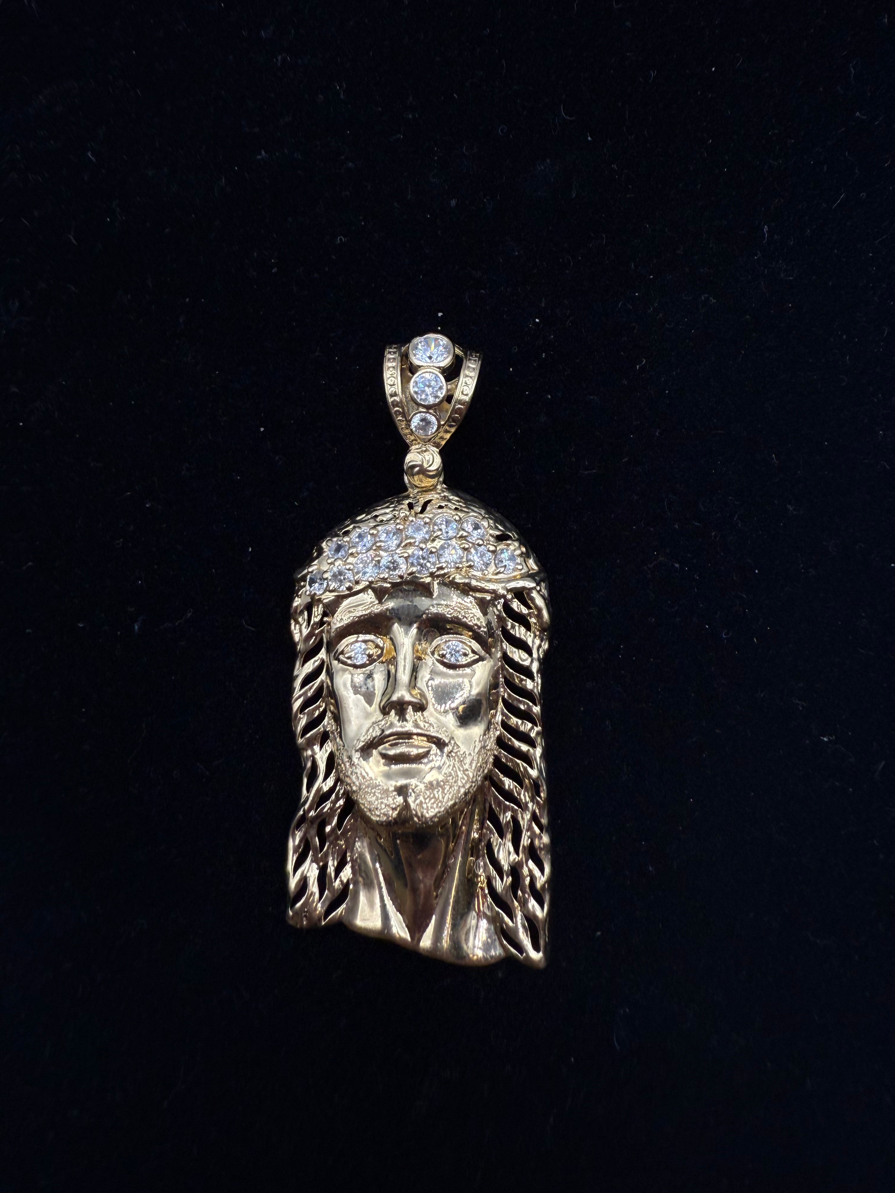 14k Jesus's Face Medalla