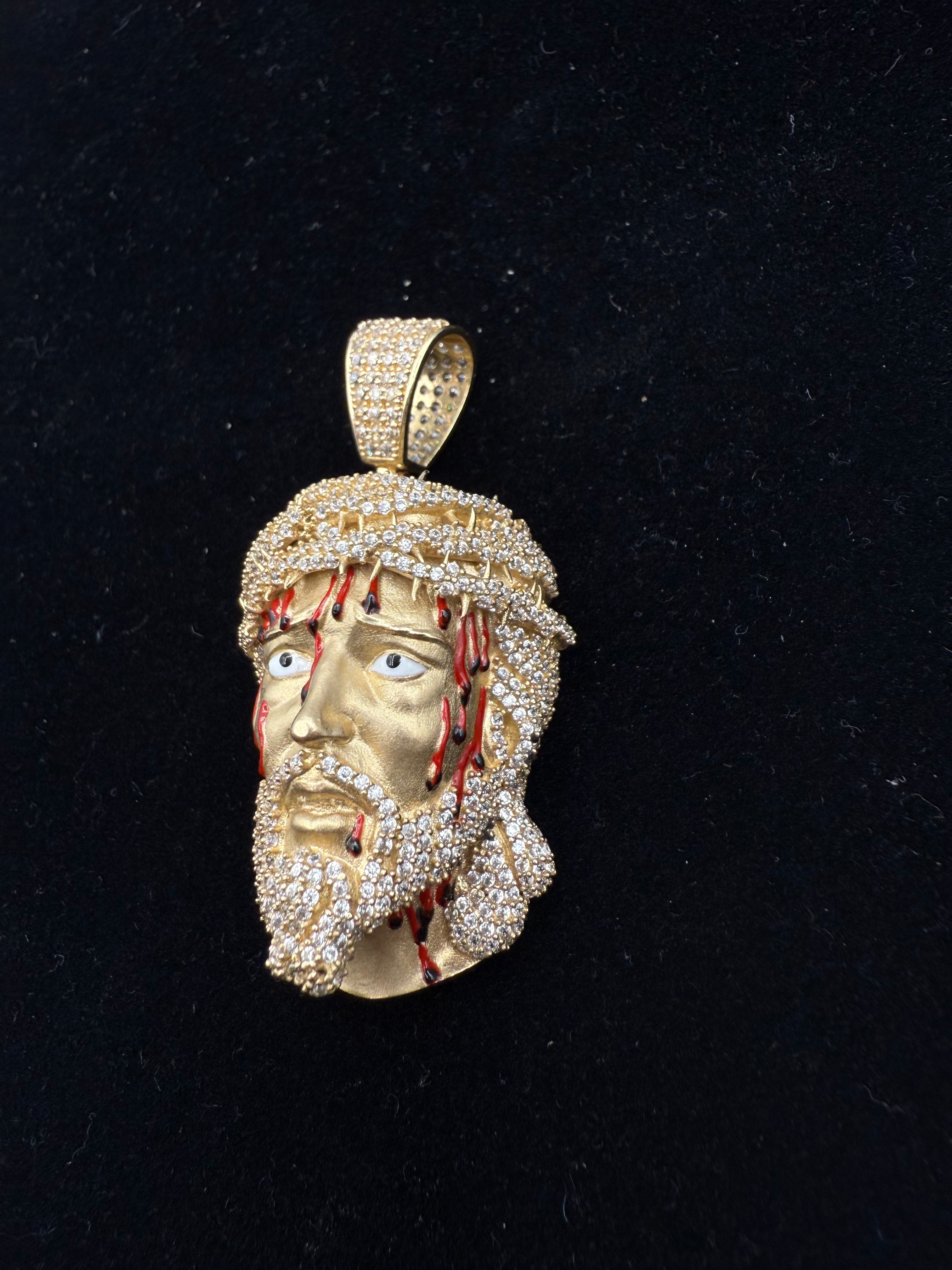 14k Jesus's Face Medalla