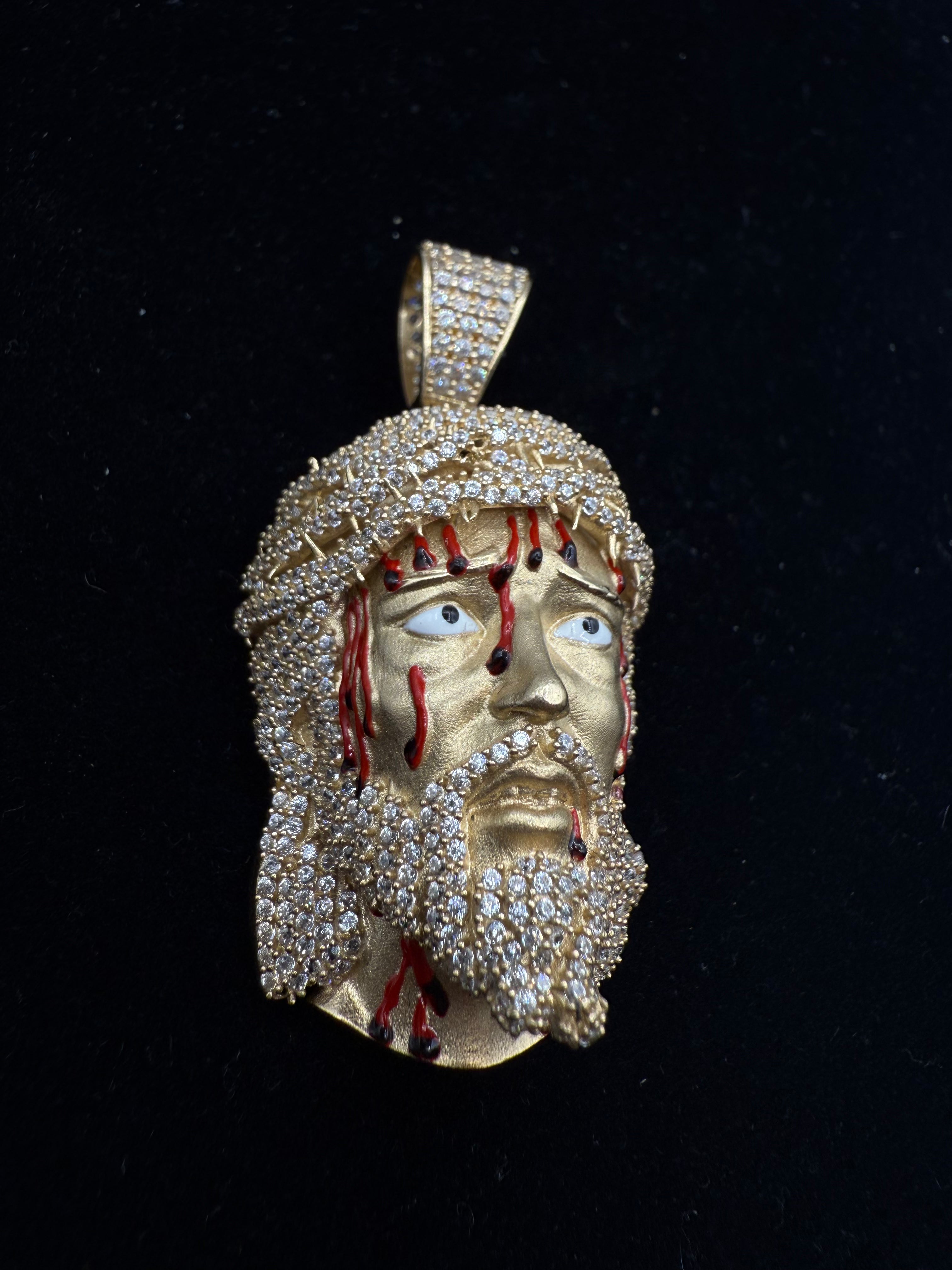 14k Jesus's Face Medalla