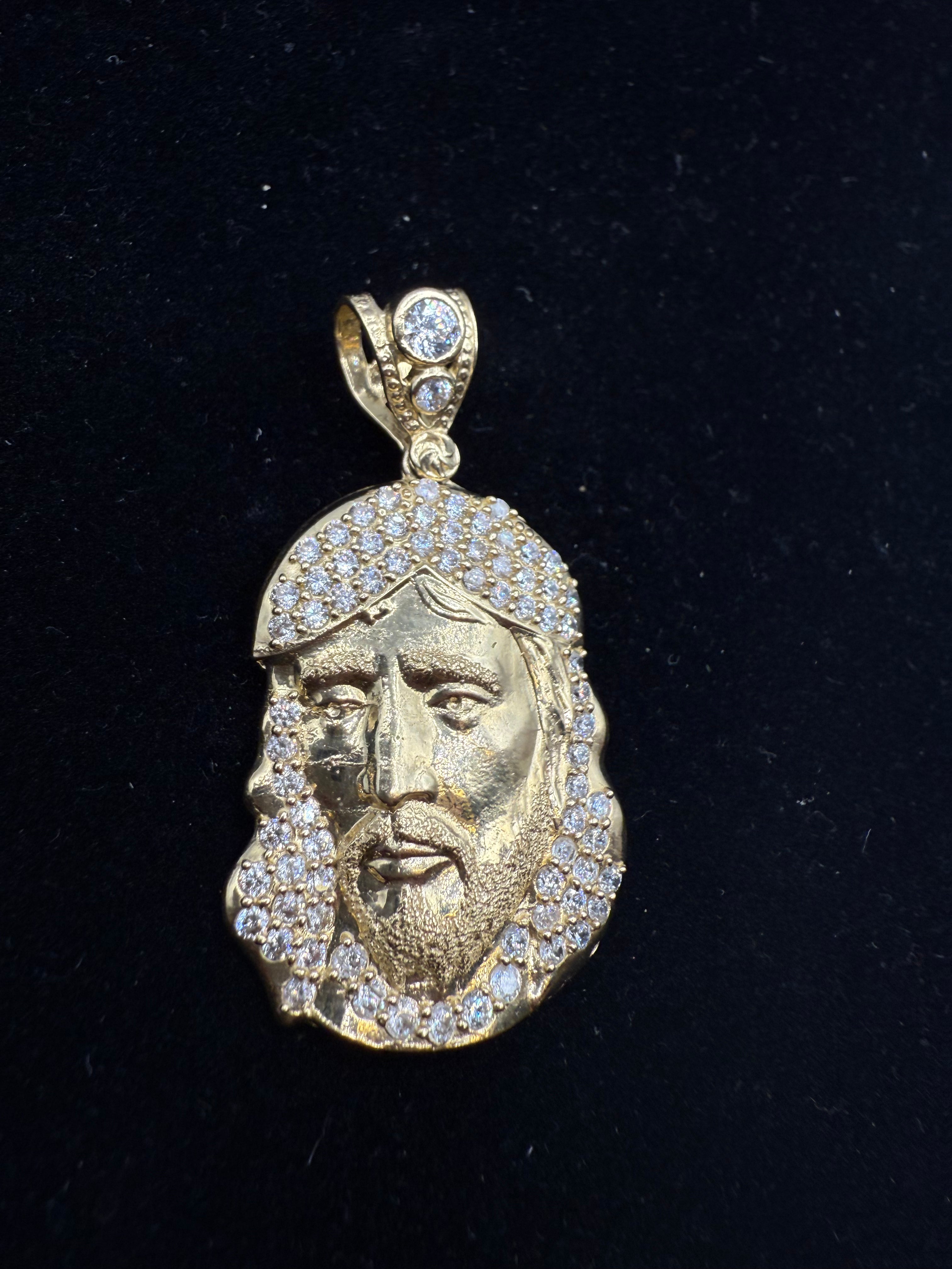14k Jesus's Face Medalla