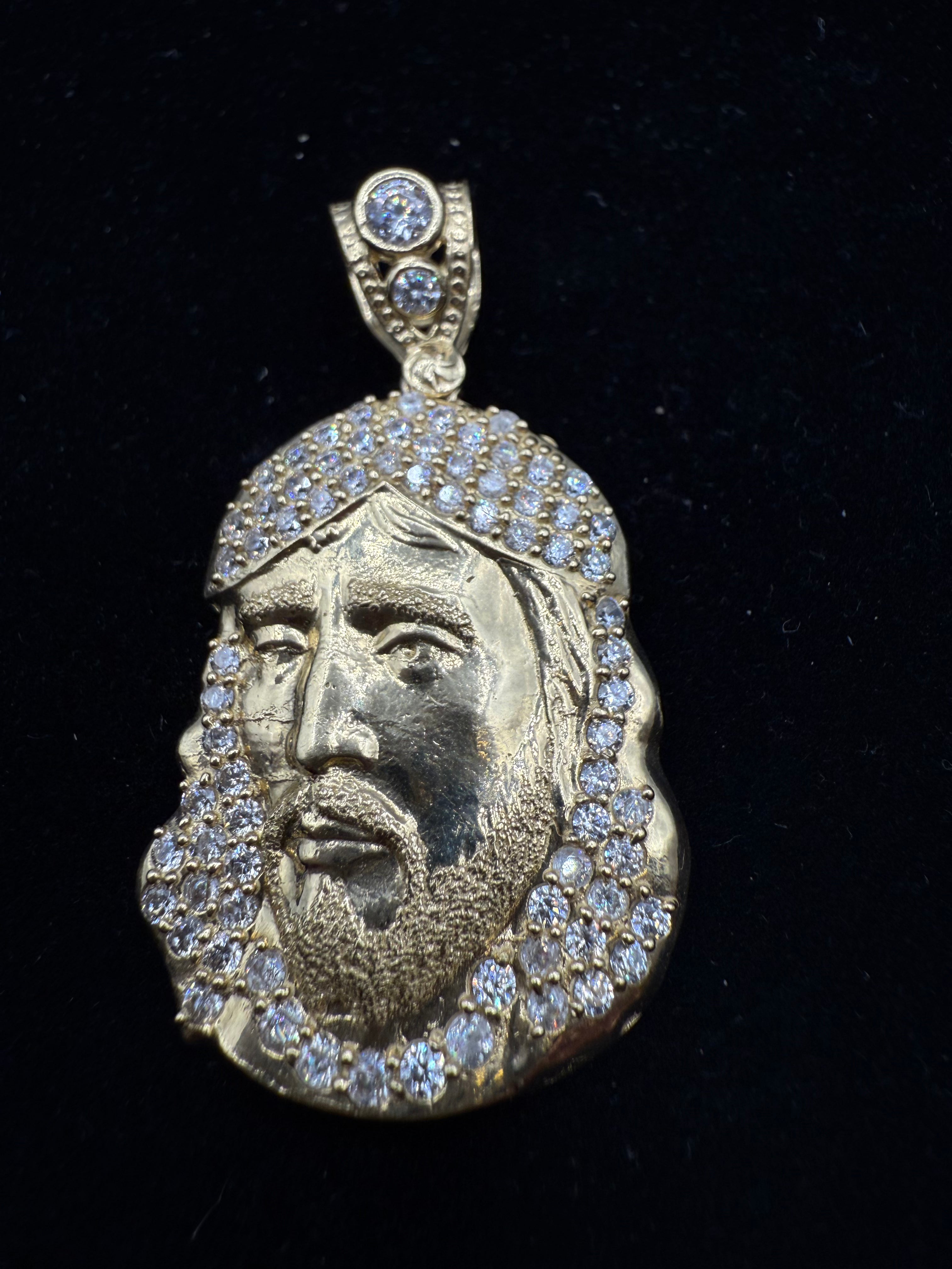14k Jesus's Face Medalla