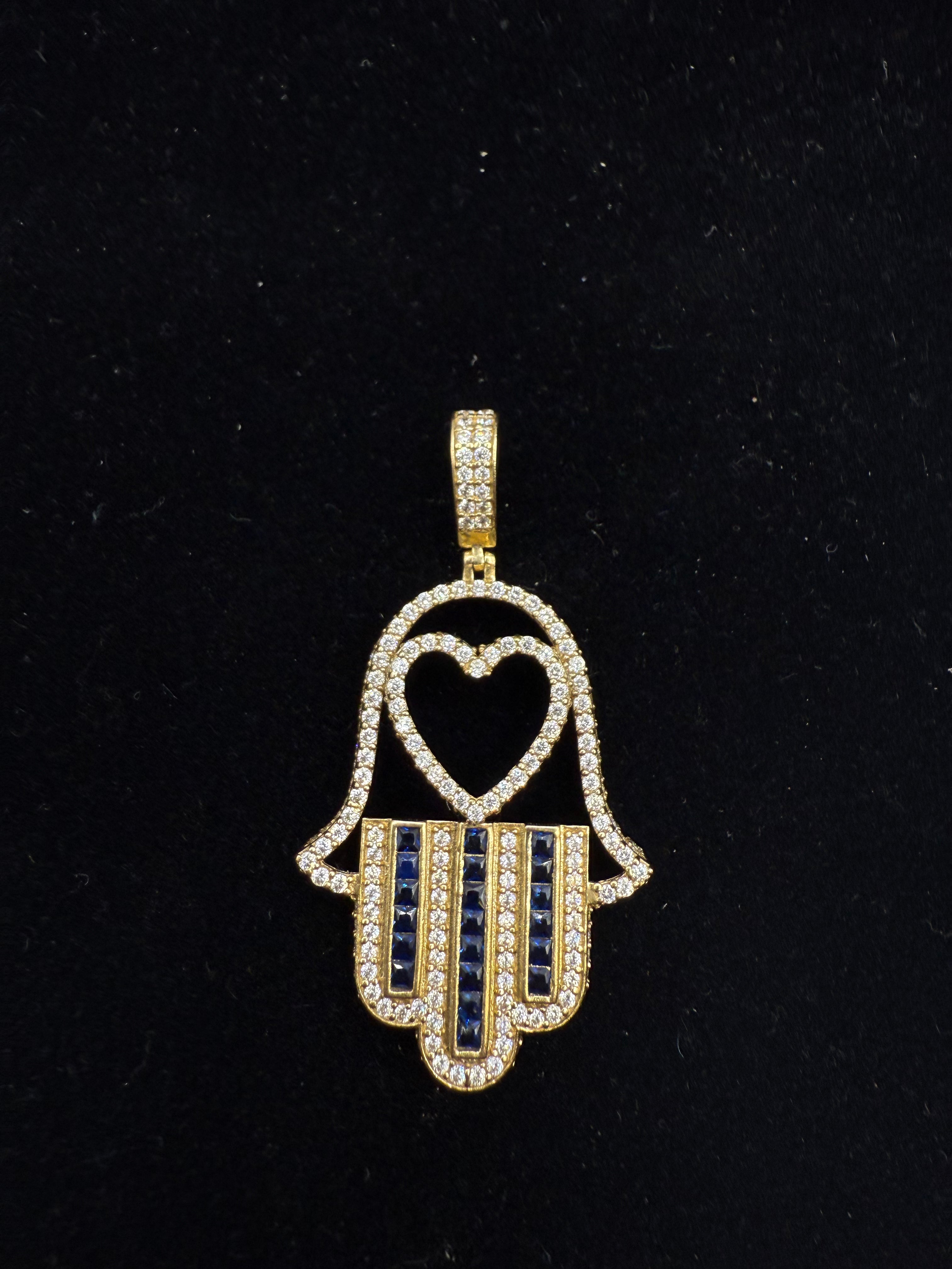 14k Medalla de la Mano de Fatima