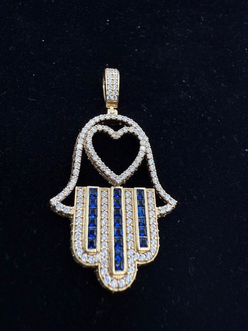14k Medalla de la Mano de Fatima
