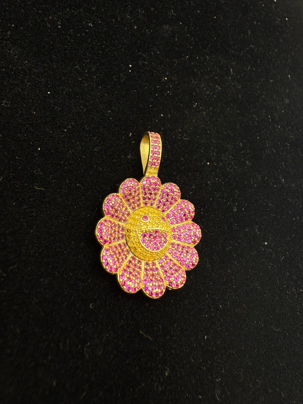 14k Medalla de Flor