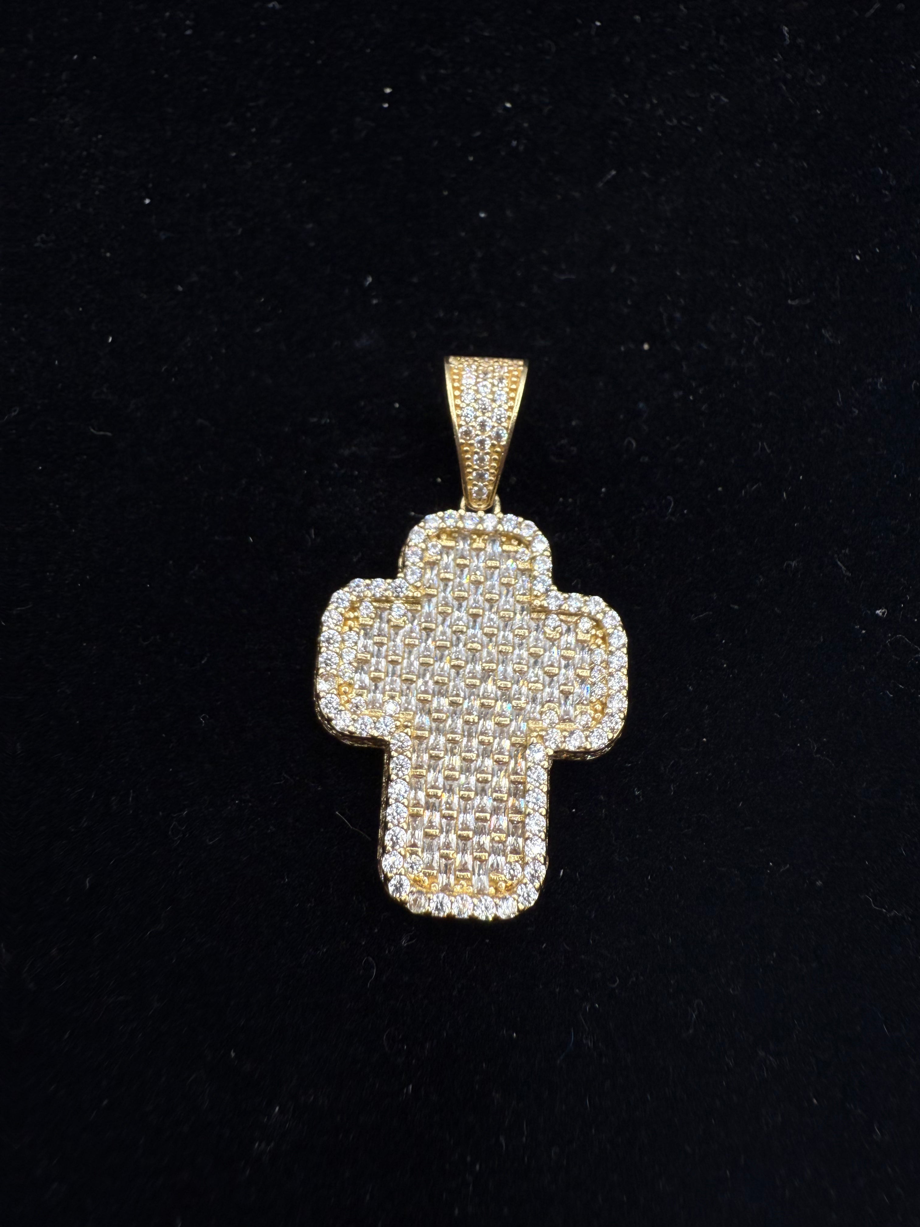 14k Medalla de Cruz