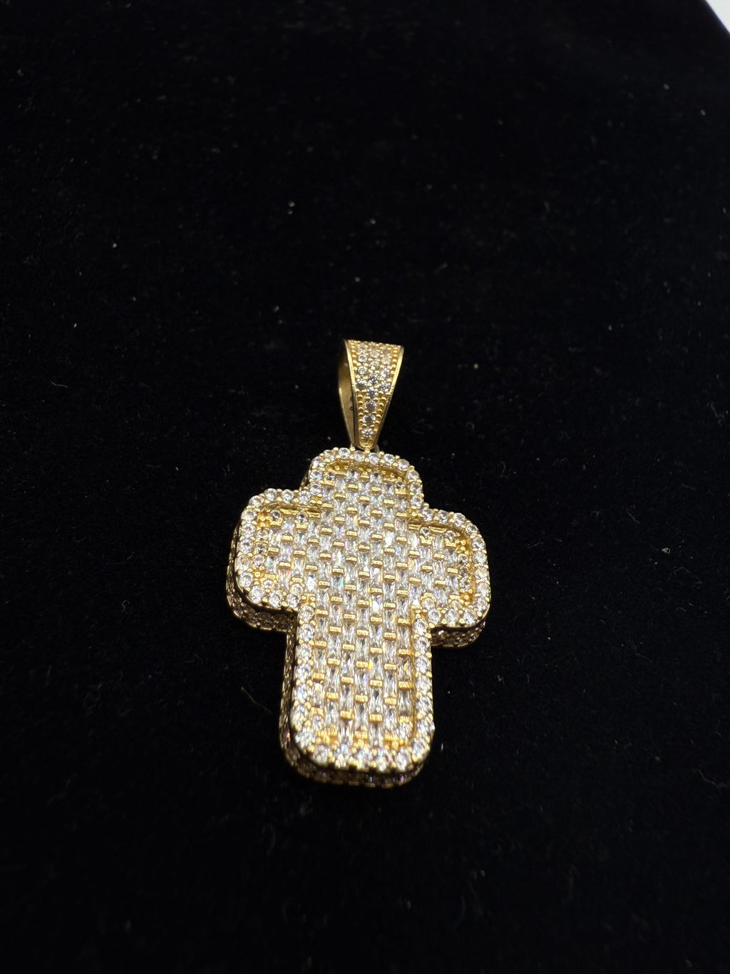 14k Medalla de Cruz