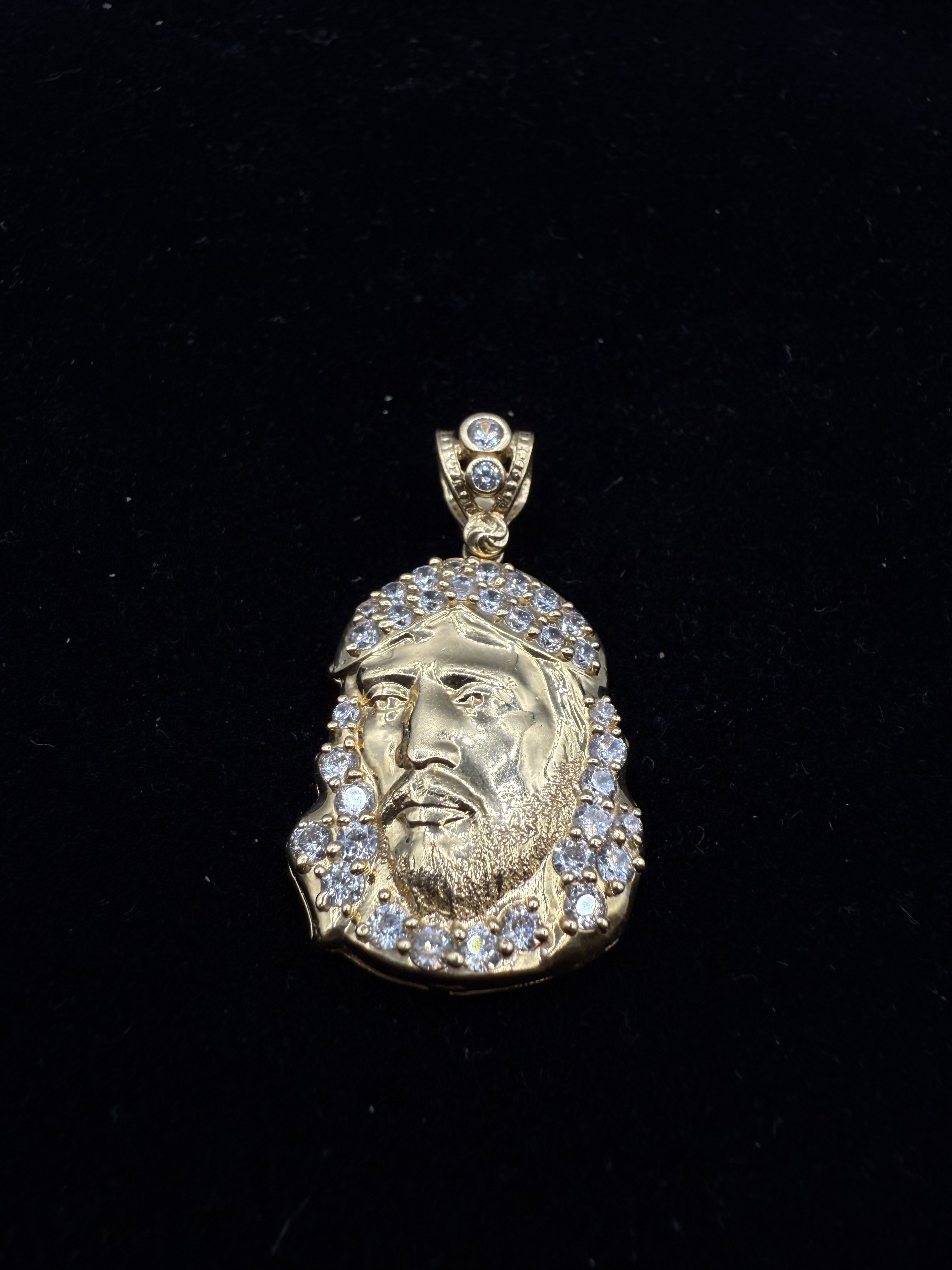 14k Jesus's Face Medalla