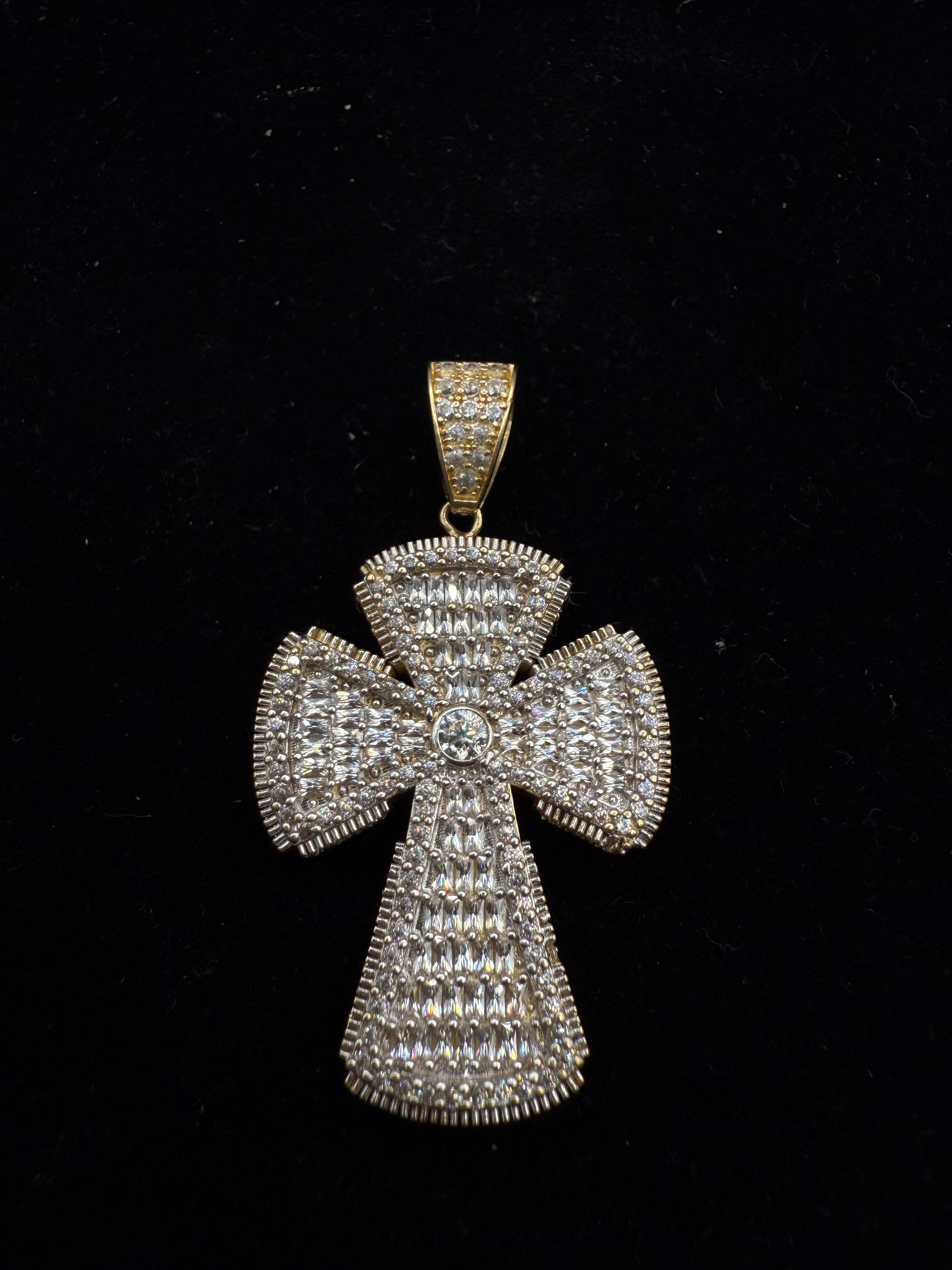 14k Medalla de Cruz