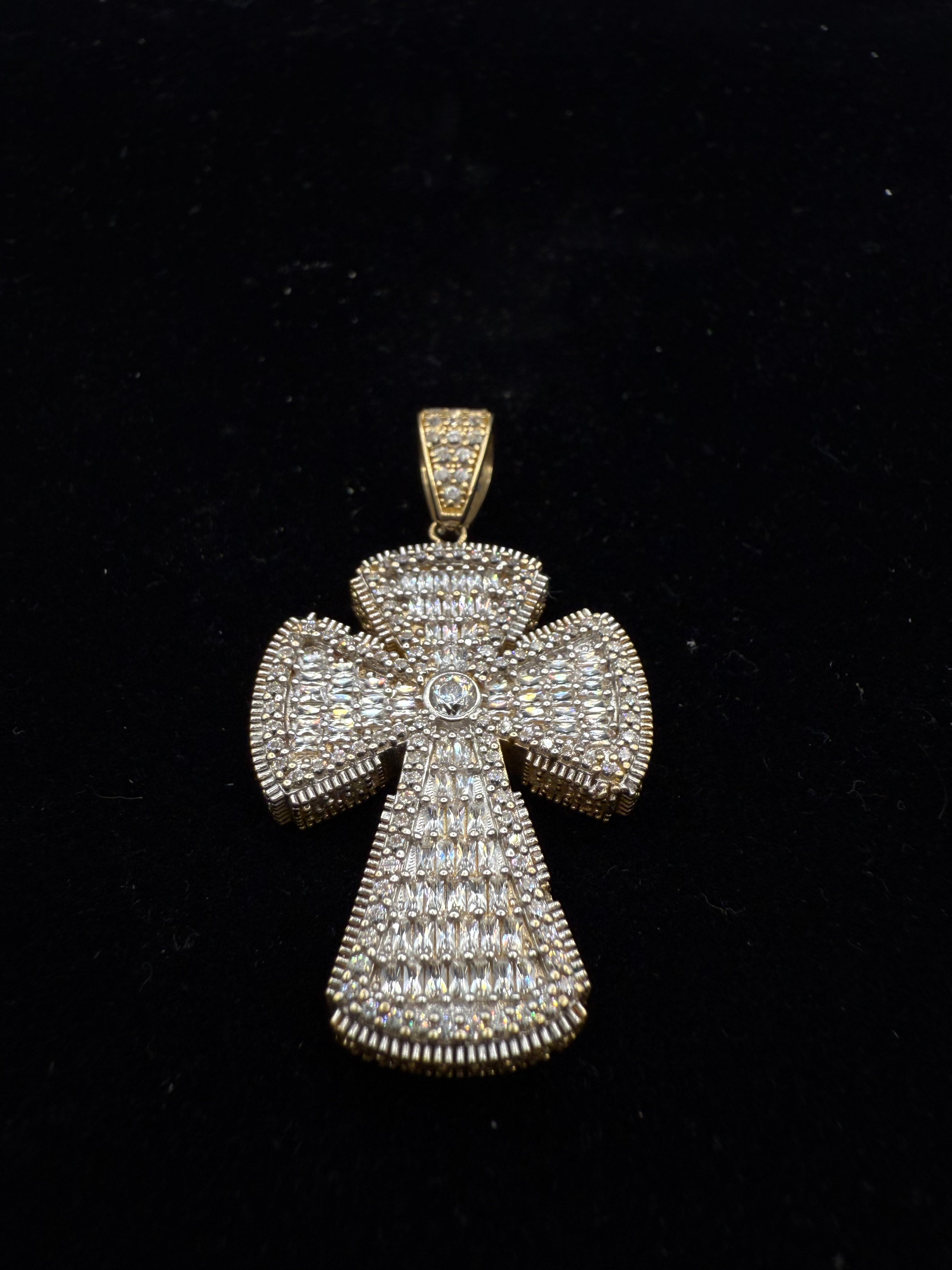 14k Medalla de Cruz