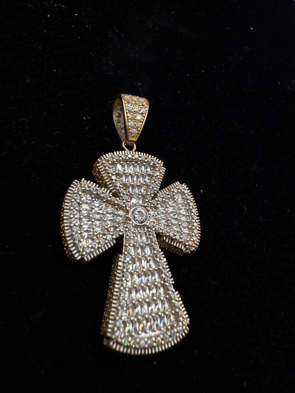 14k Medalla de Cruz