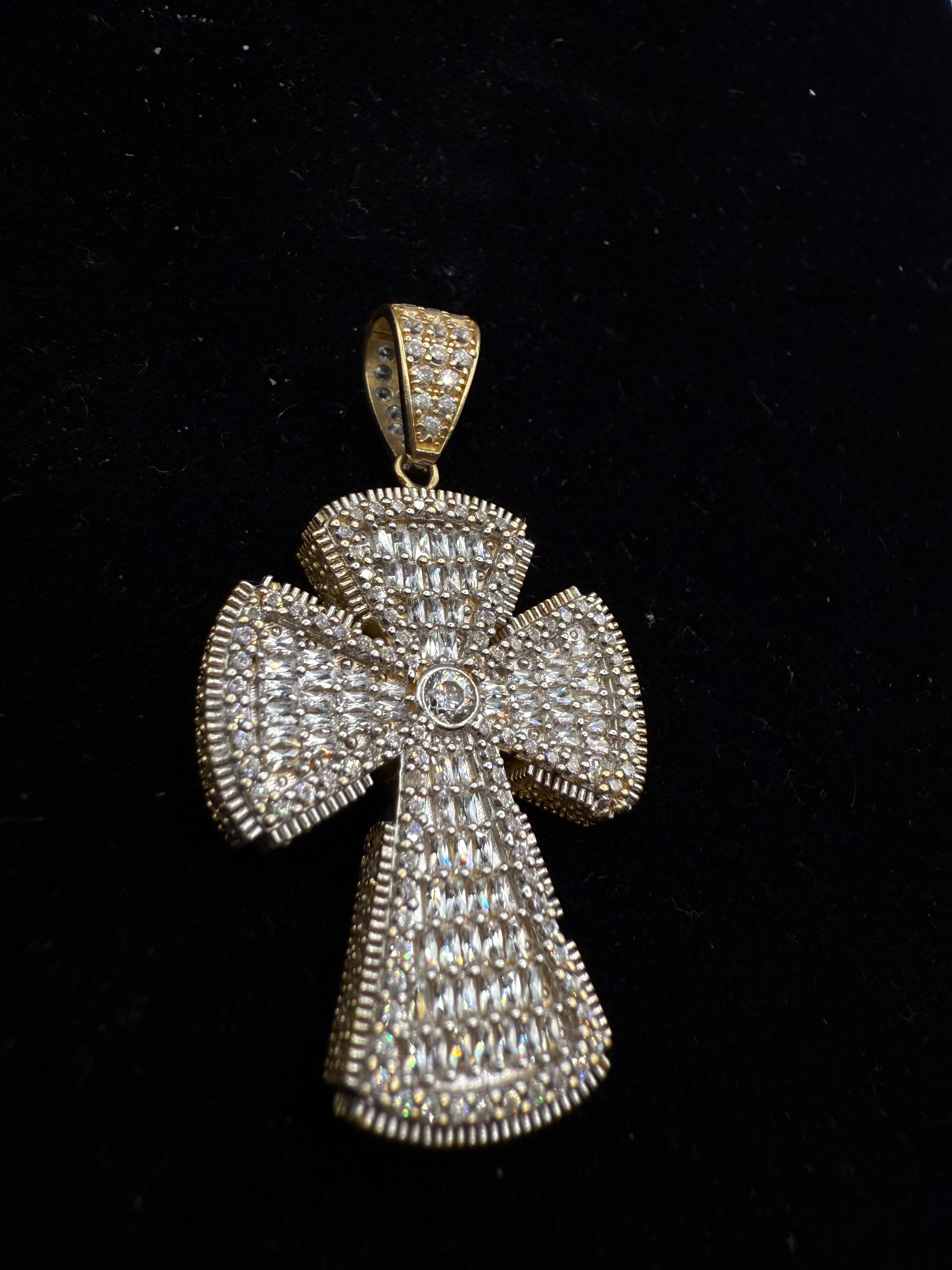14k Medalla de Cruz