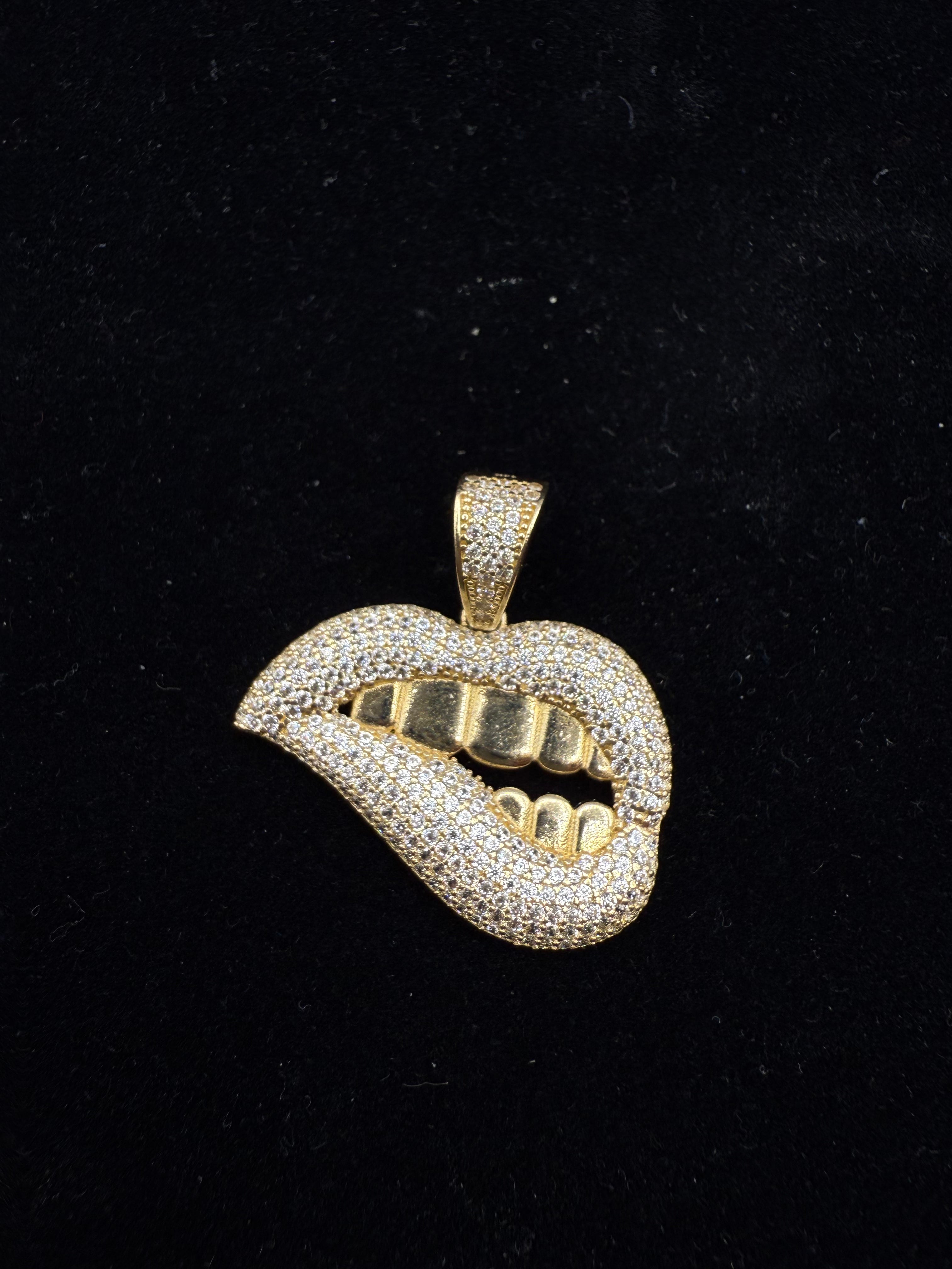 14k Medalla de Labio