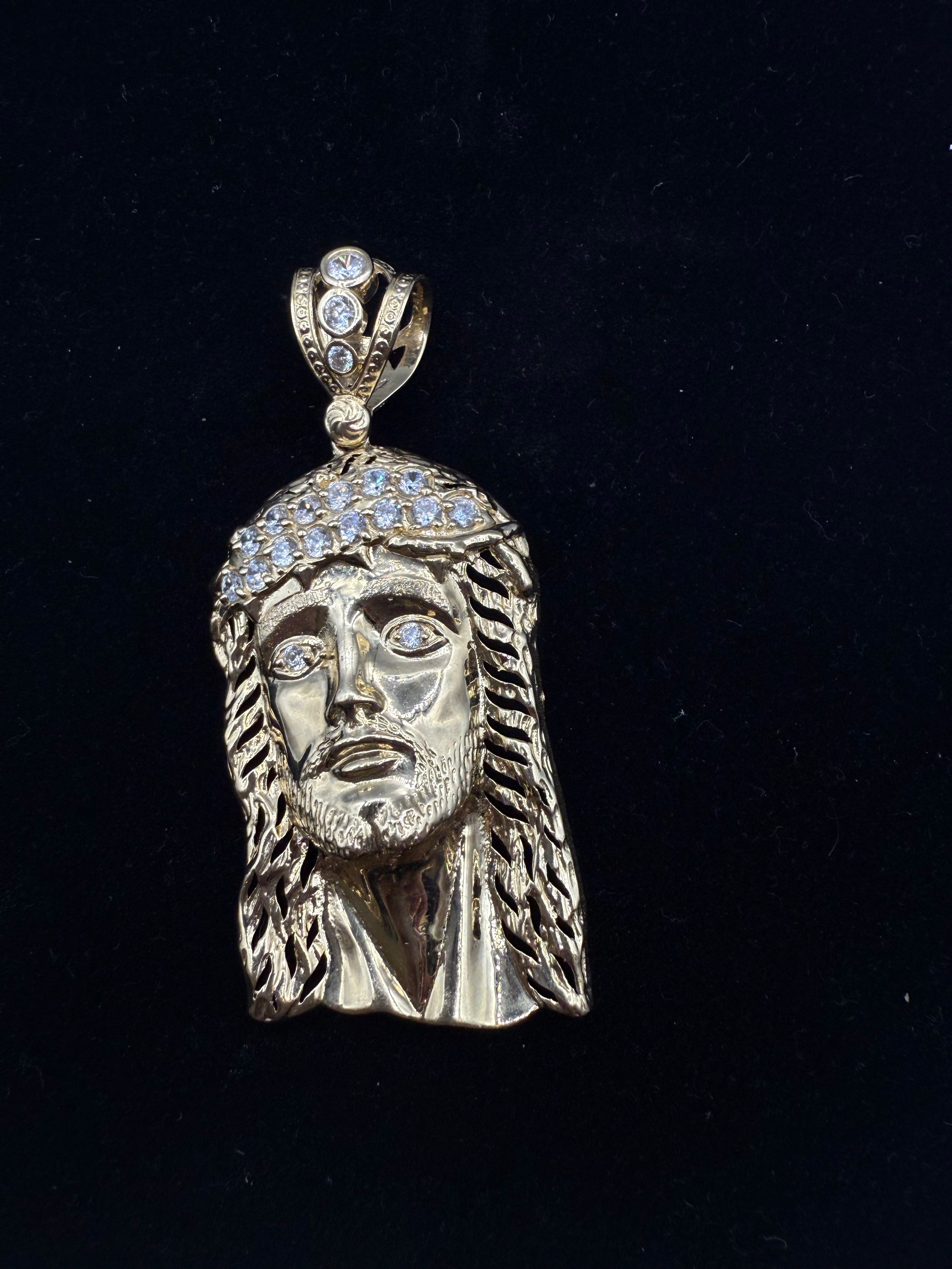 14k Jesus's Face Medalla