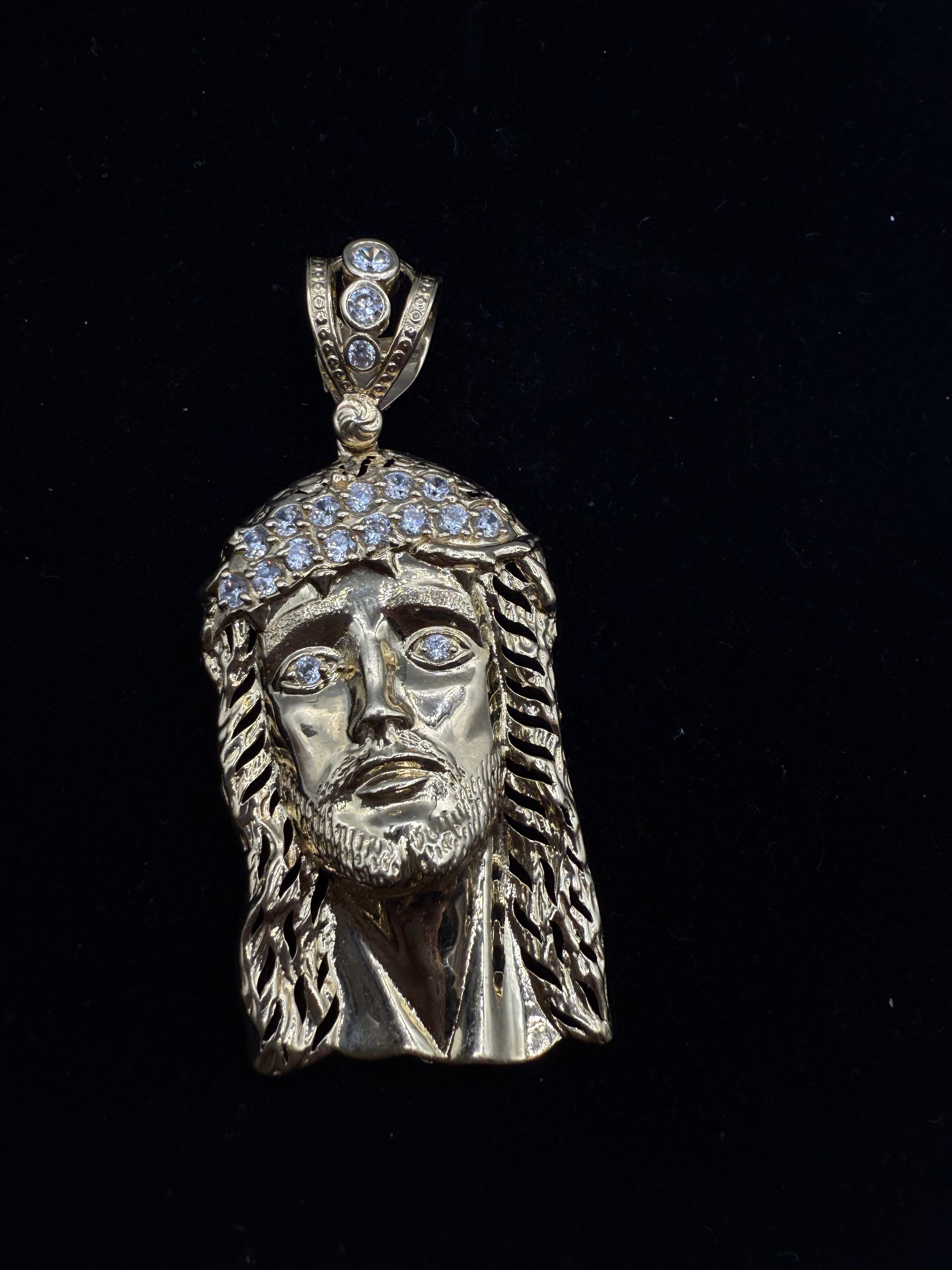 14k Jesus's Face Medalla