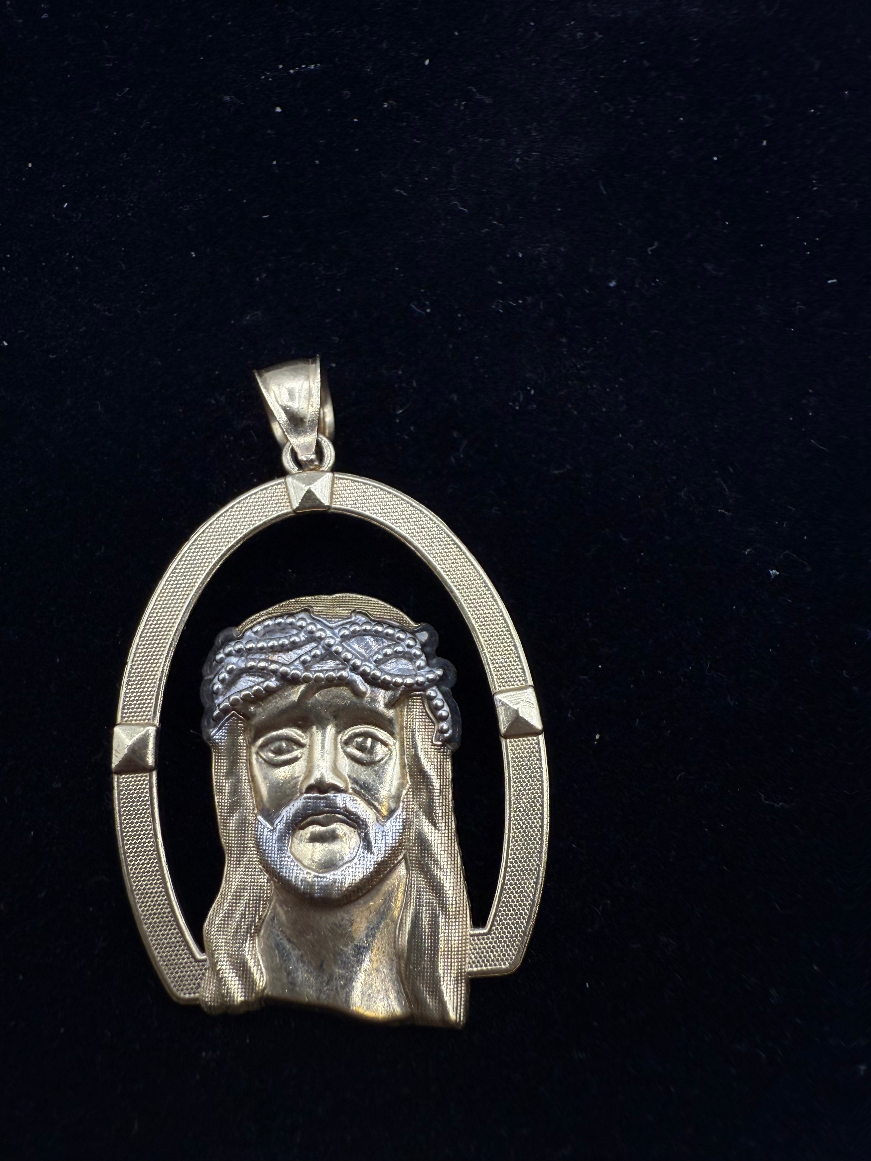 14k Jesus's Face Medalla