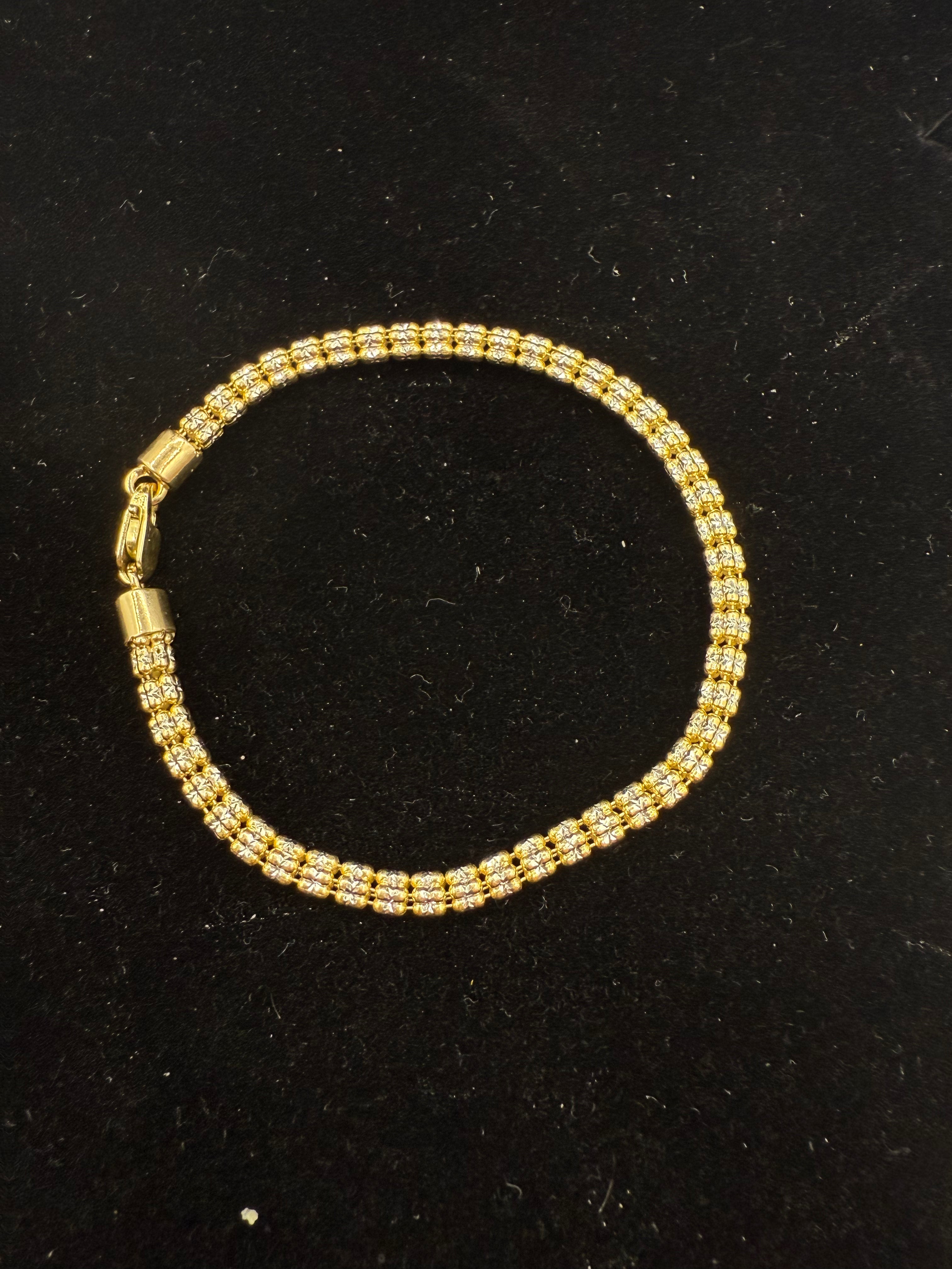 14k Moon Ice Bracelet