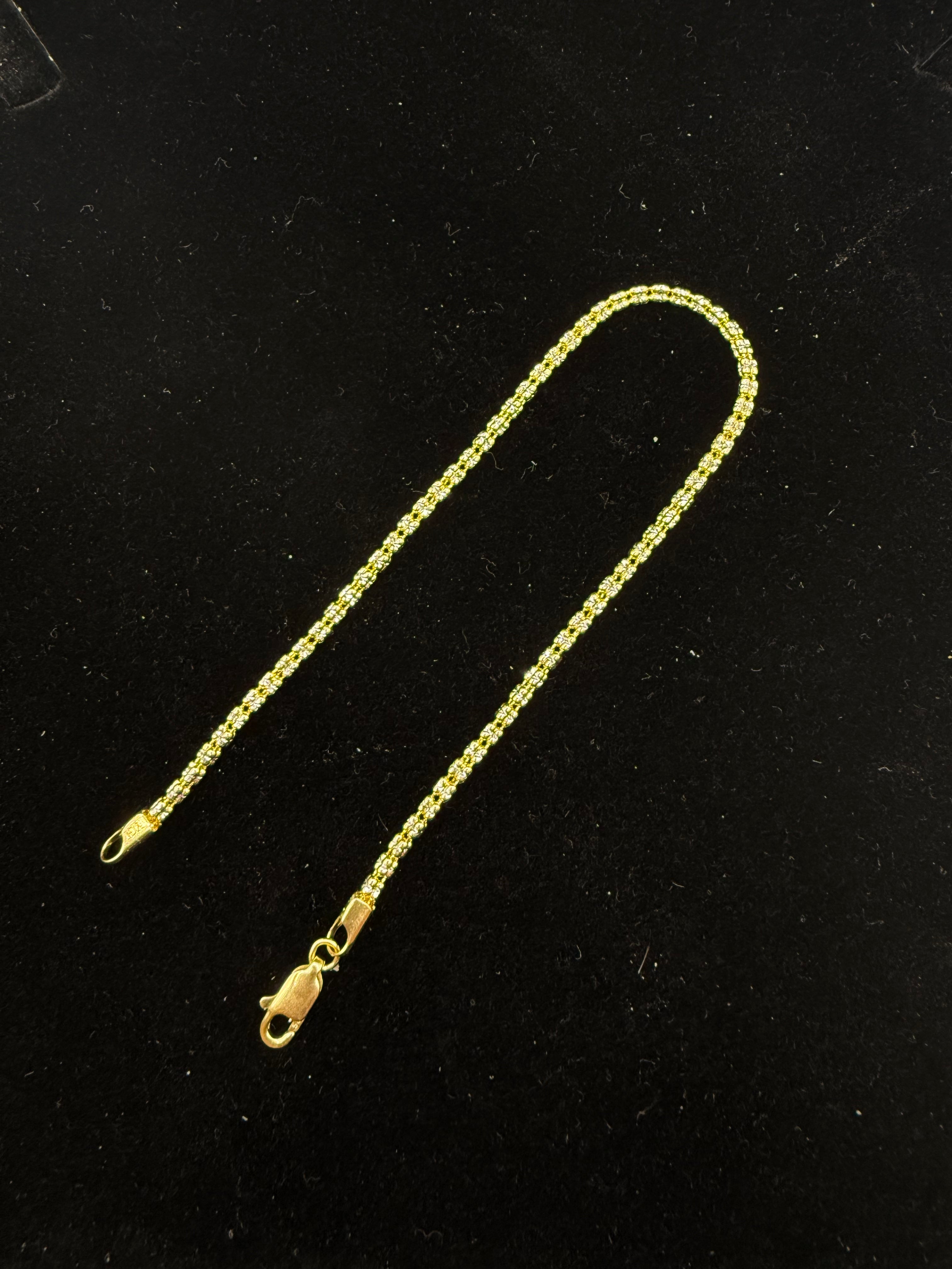 14k Moon Ice Bracelet