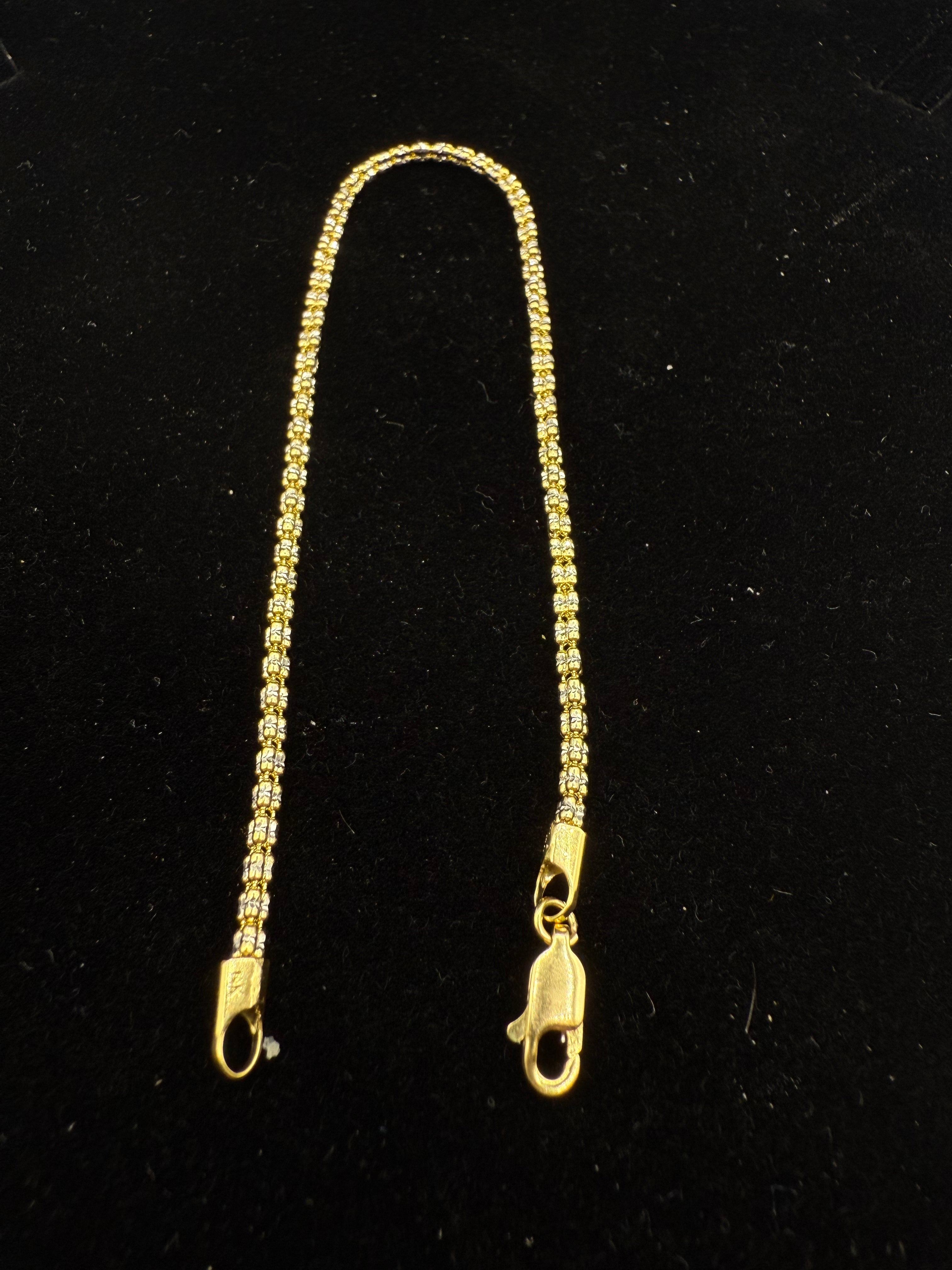 14k Moon Ice Bracelet