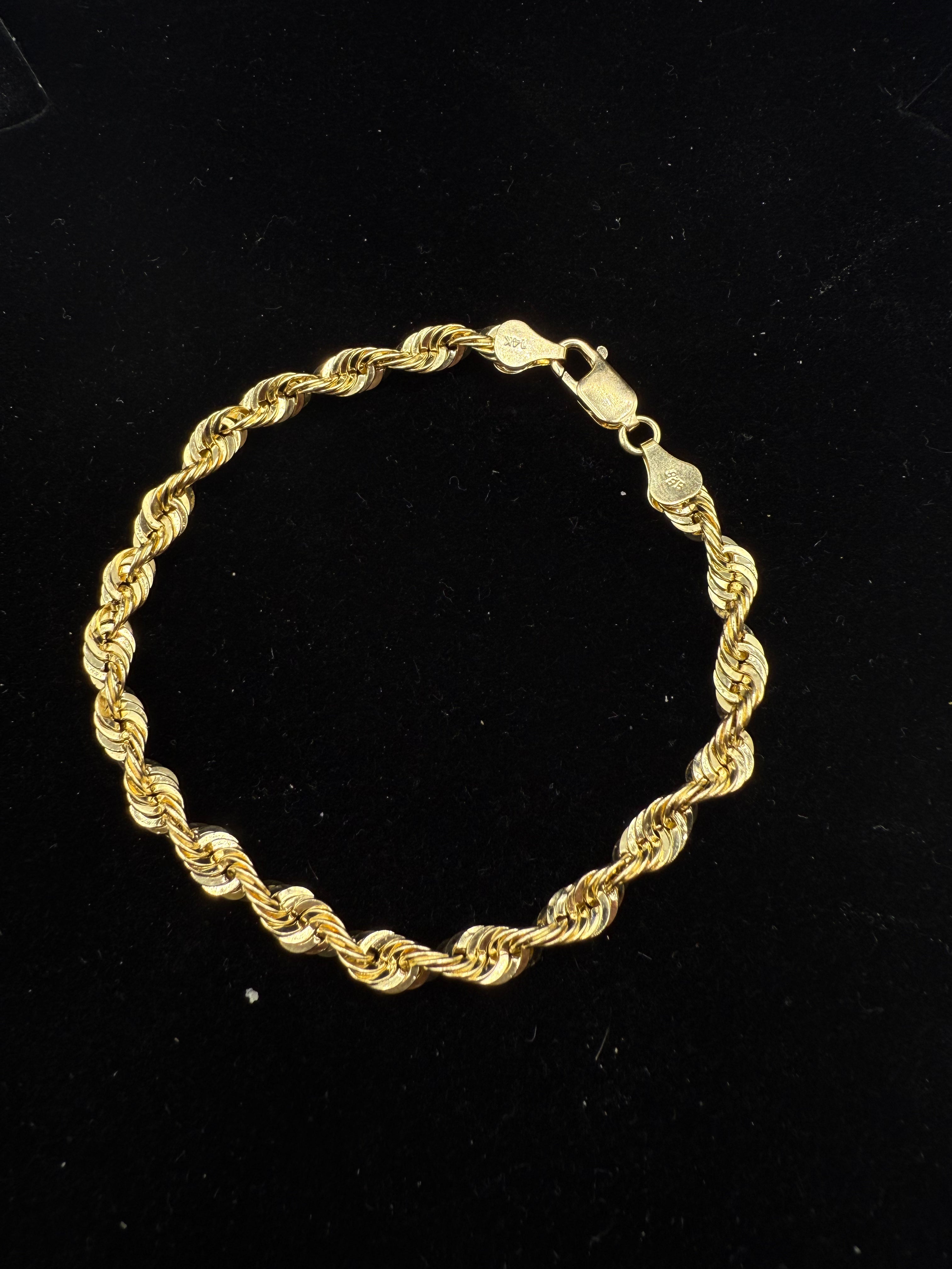 14k Rope Bracelet